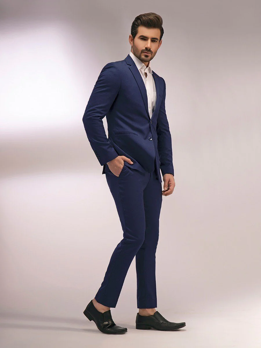 Men's Royal Blue Single Breast - EMTSB20-8127 - Image 2