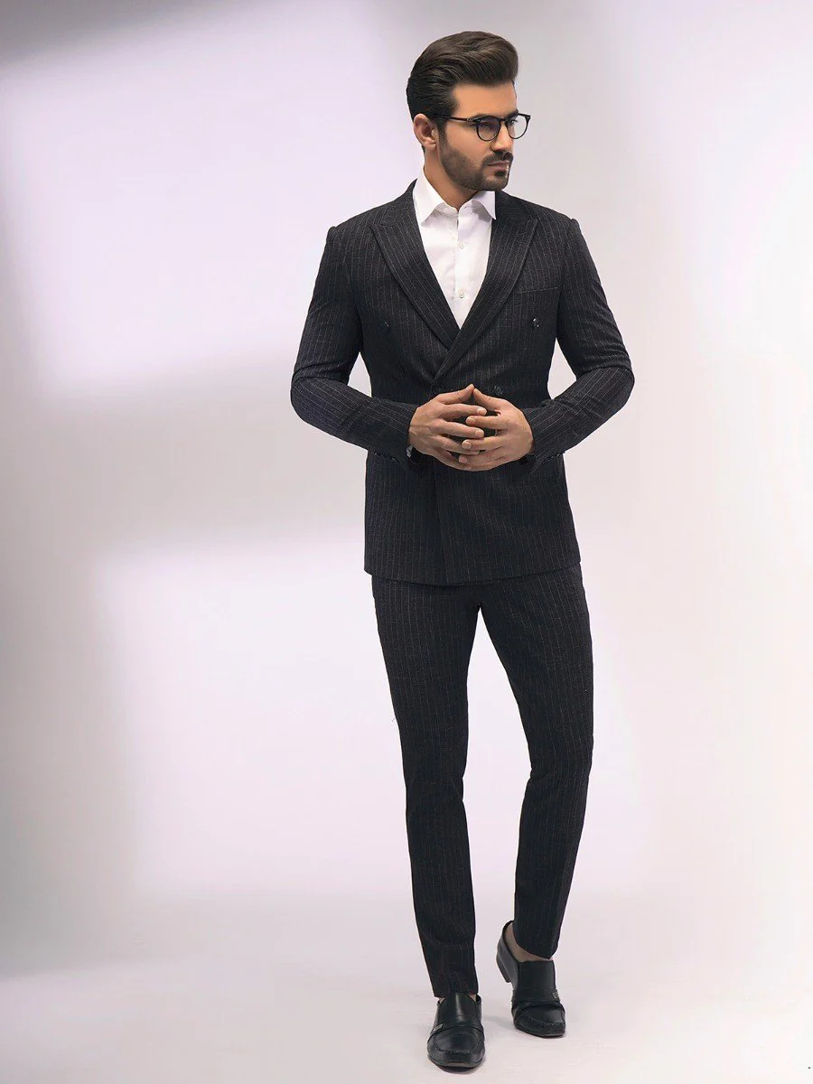 Men's Charcoal Single Breast - EMTSB20-8131 - Image 2