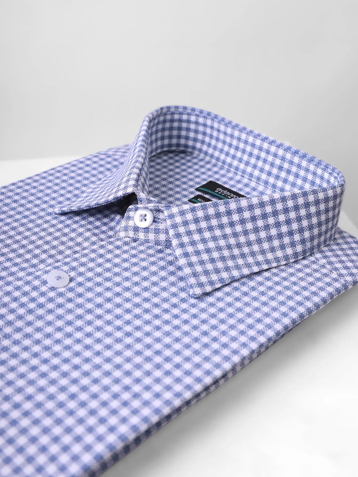 Men's Blue & White Shirt - EMTSB21-001 - Image 2