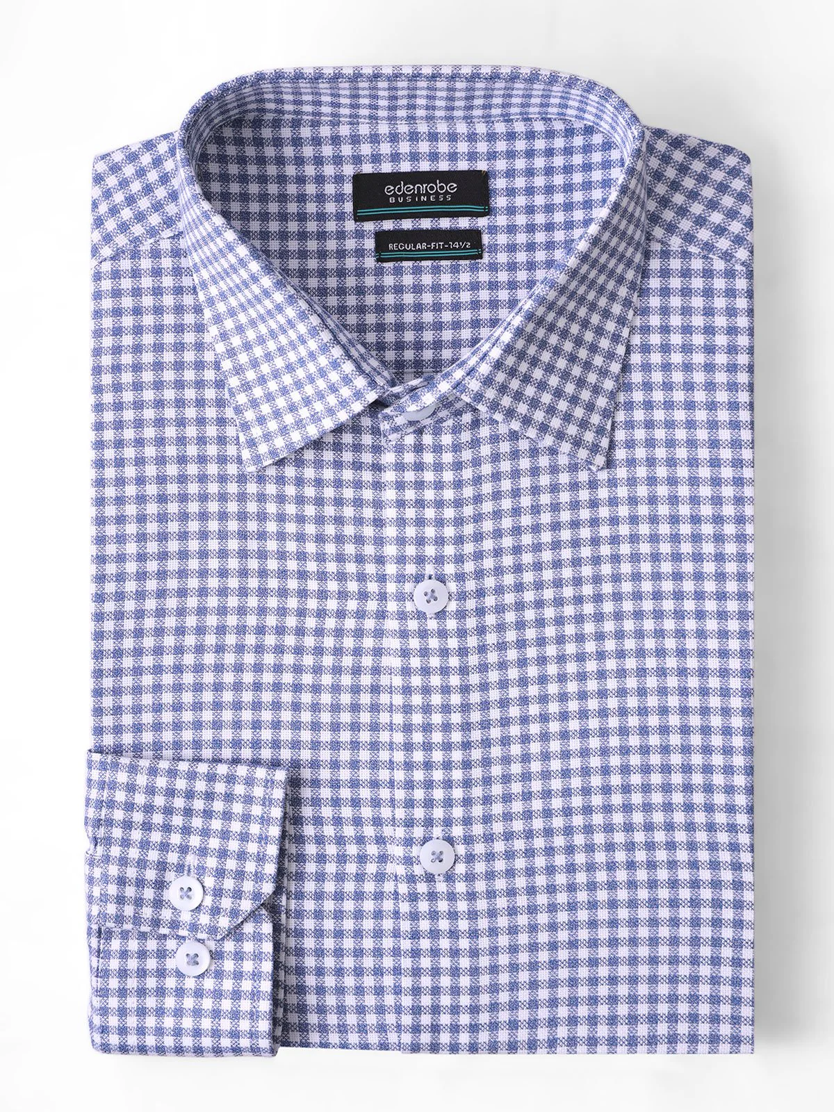Men's Blue & White Shirt - EMTSB21-001 - Image 4