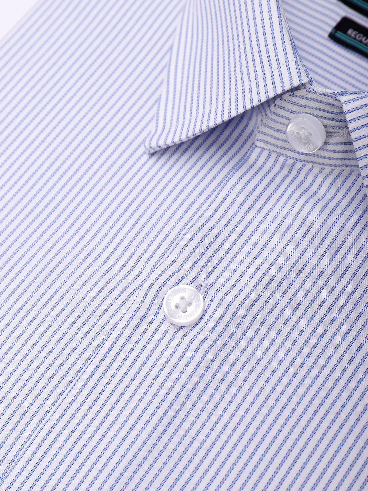 Men's Blue Stripe Shirt - EMTSB21-017 - Image 3