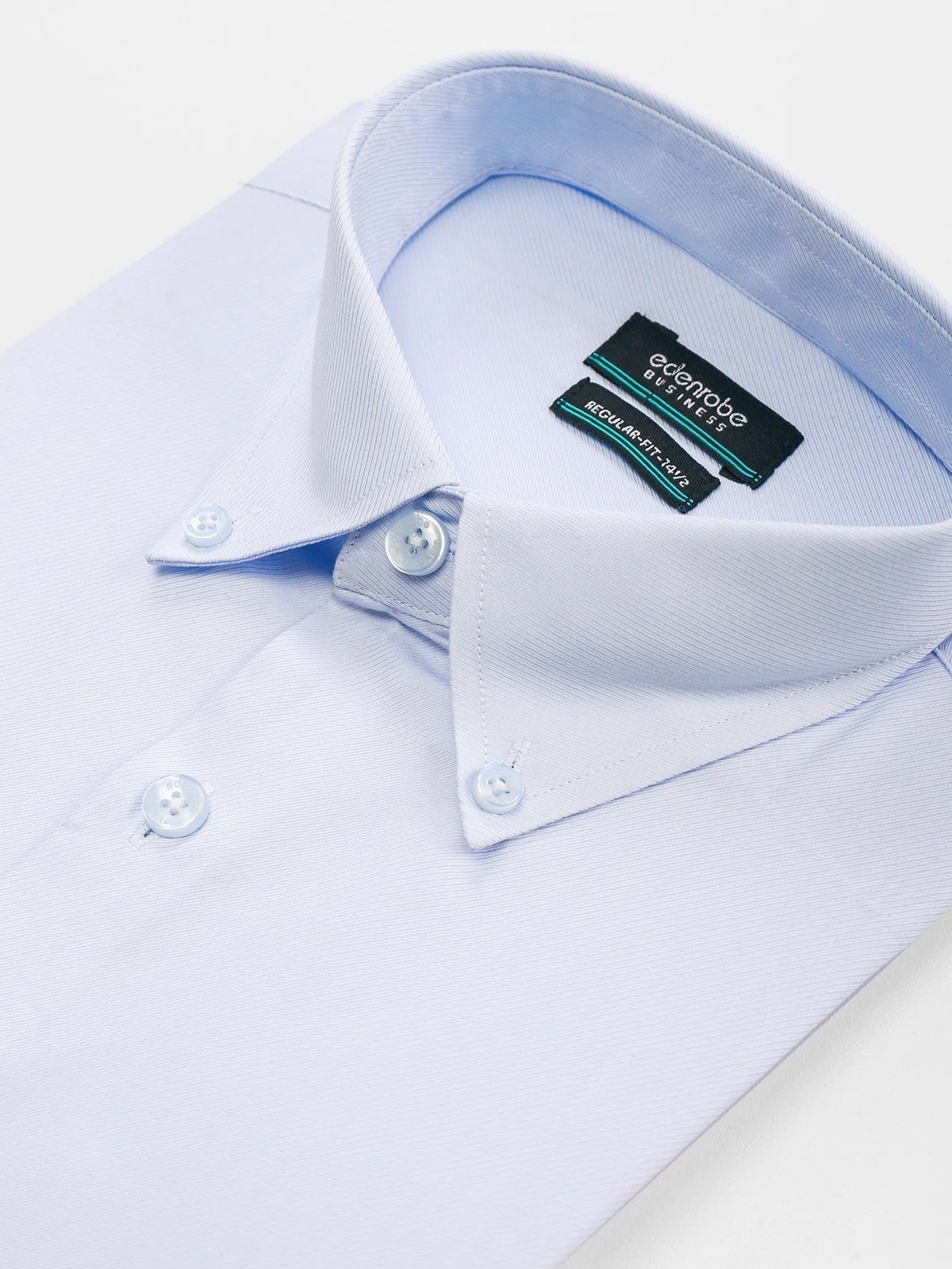 Men's Light Blue Textured Shirt - EMTSB21-021 - Image 2