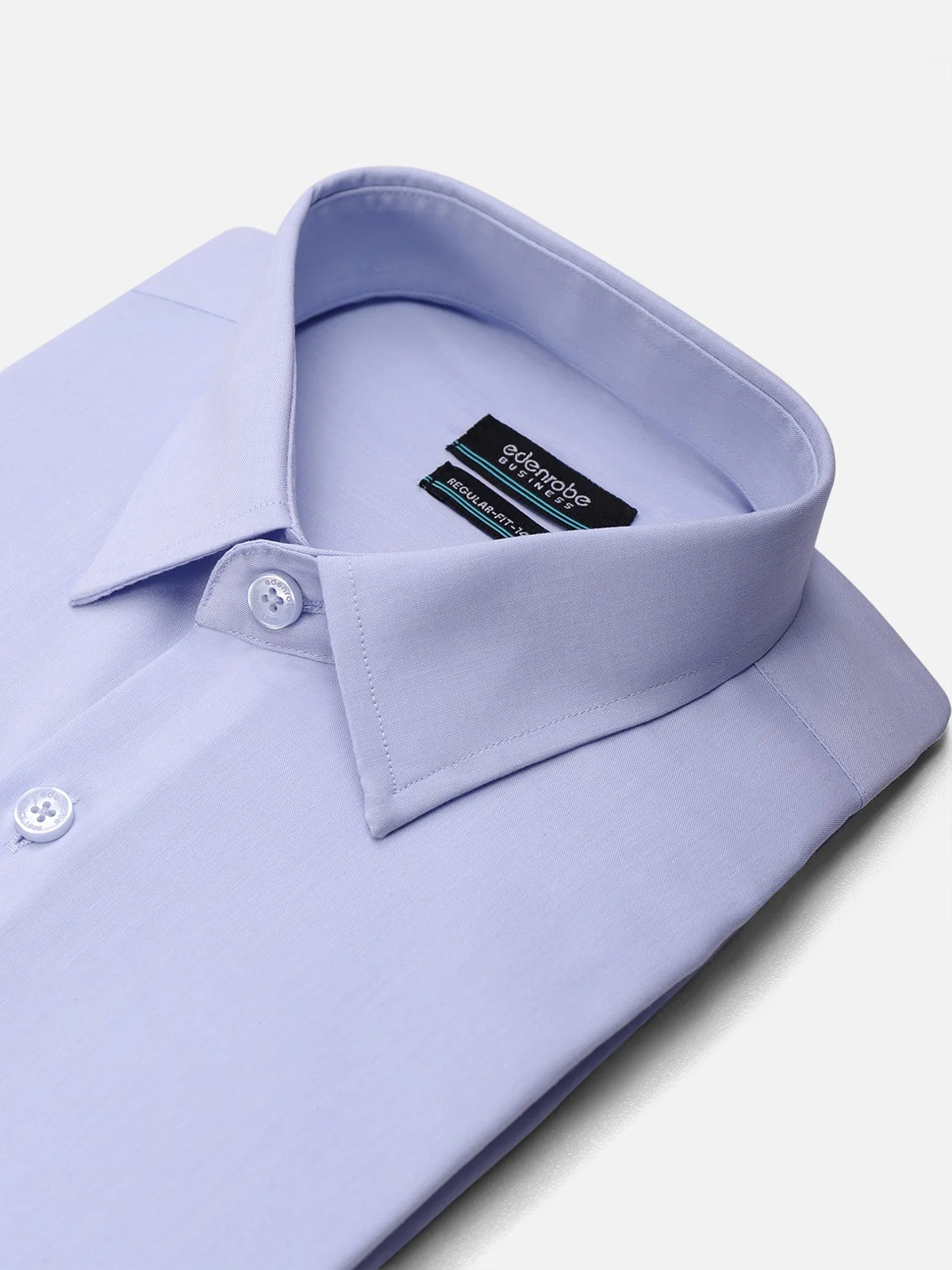 Men's Sky Blue Plain Shirt - EMTSB21-022 - Image 2