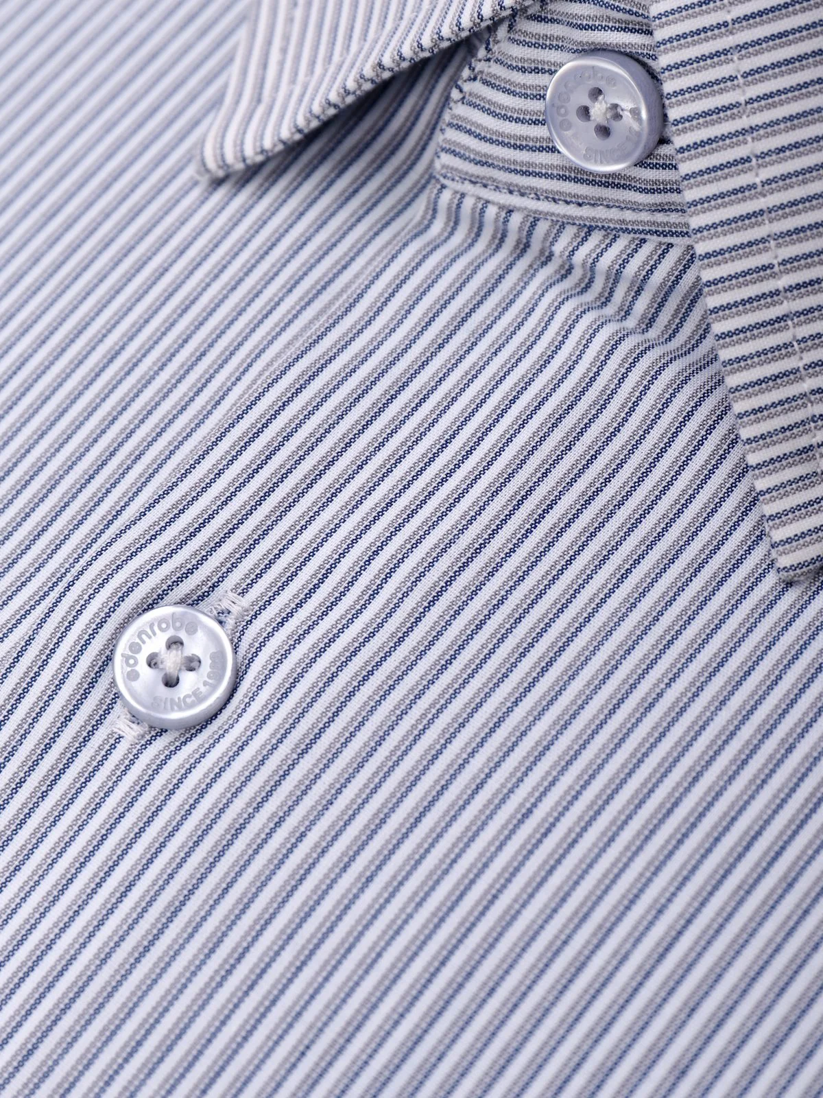 Men's Blue Stone Striped Shirt - EMTSB21-029 - Image 3
