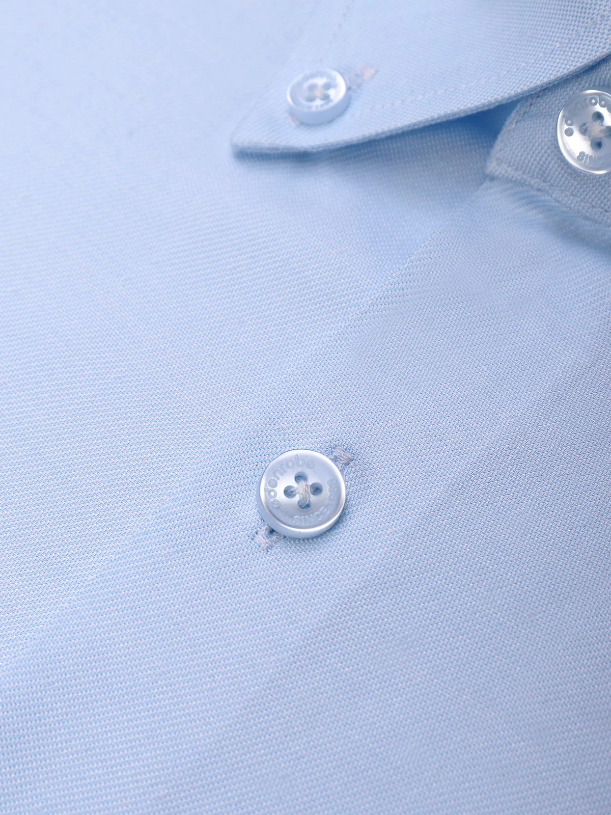 Men's Ice Blue Plain Shirt - EMTSB21-031 - Image 3