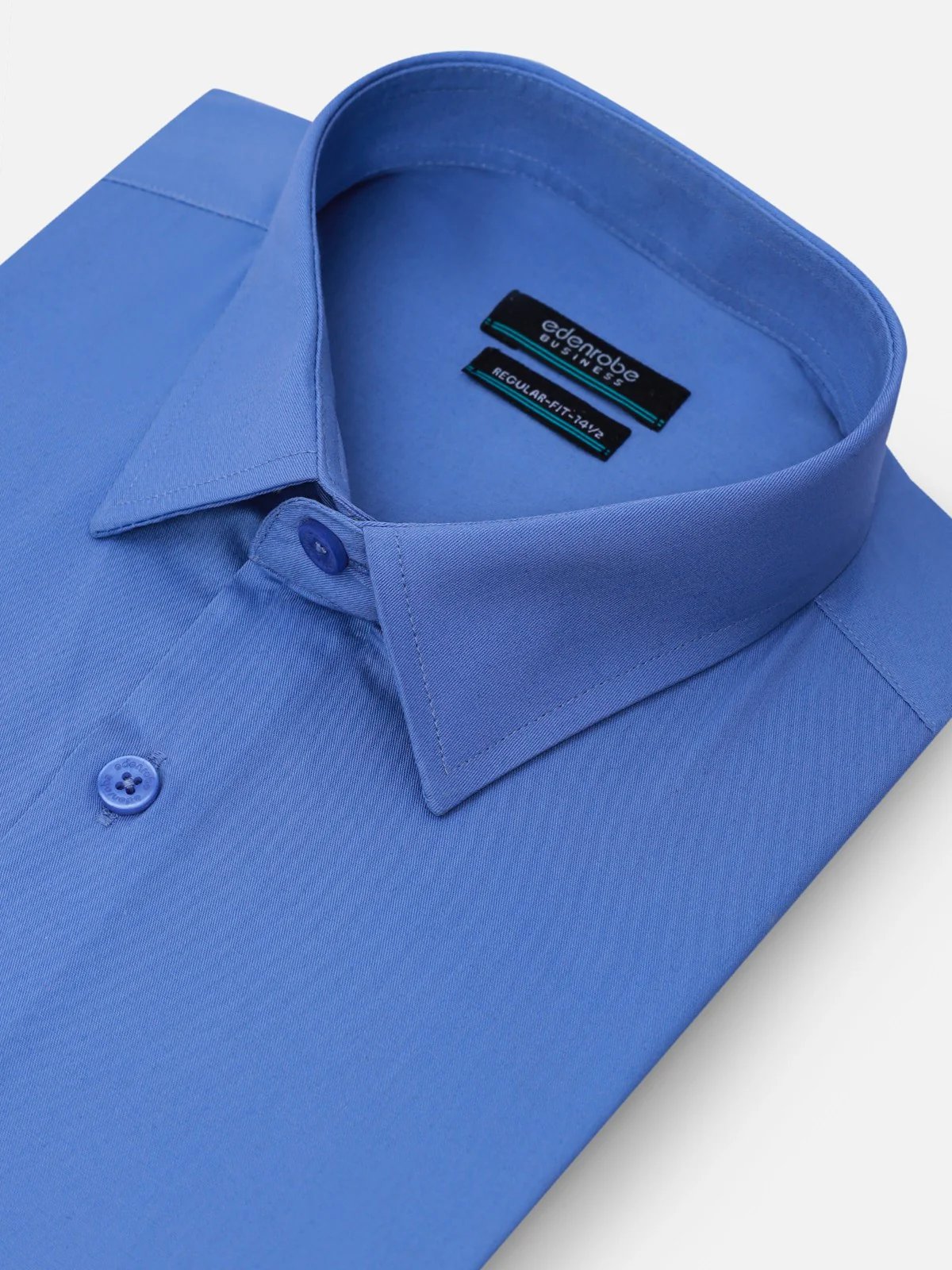 Men's Blue Plain Shirt - EMTSB21-037 - Image 2