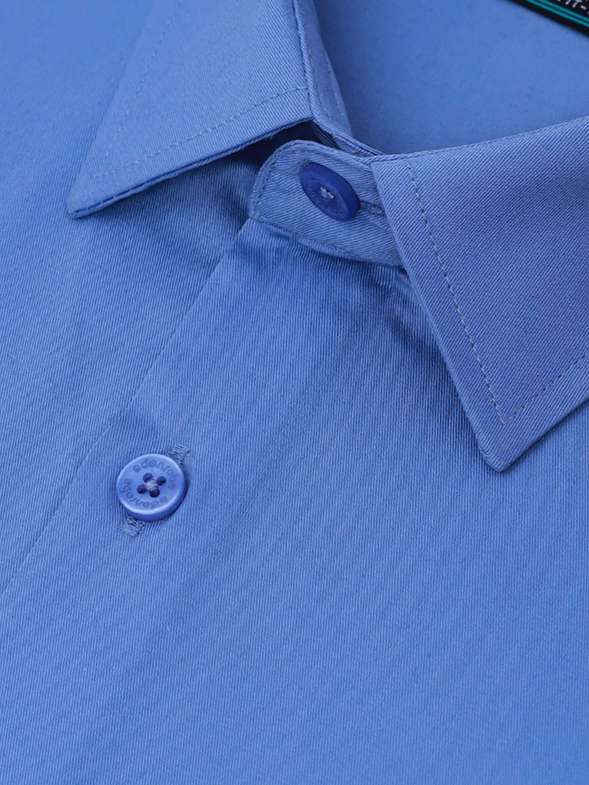 Men's Blue Plain Shirt - EMTSB21-037 - Image 3