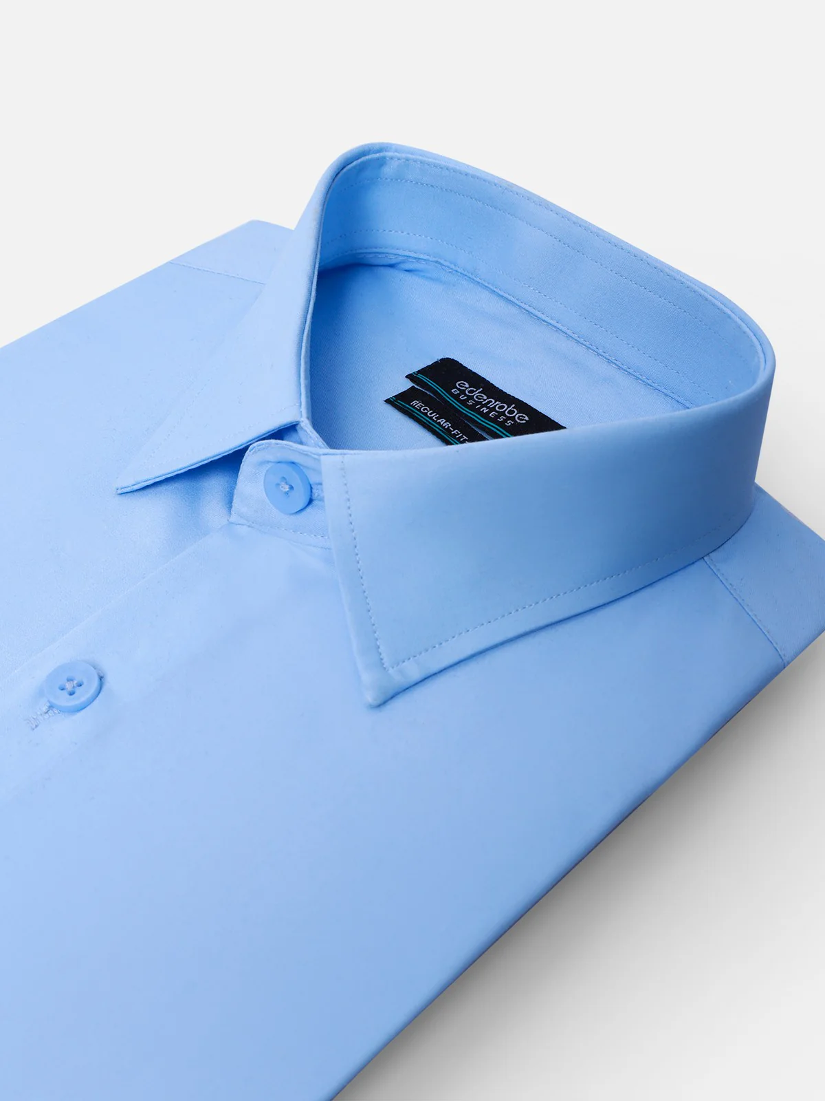Men's Sky Blue Shirt Plain - EMTSB21-038 - Image 2