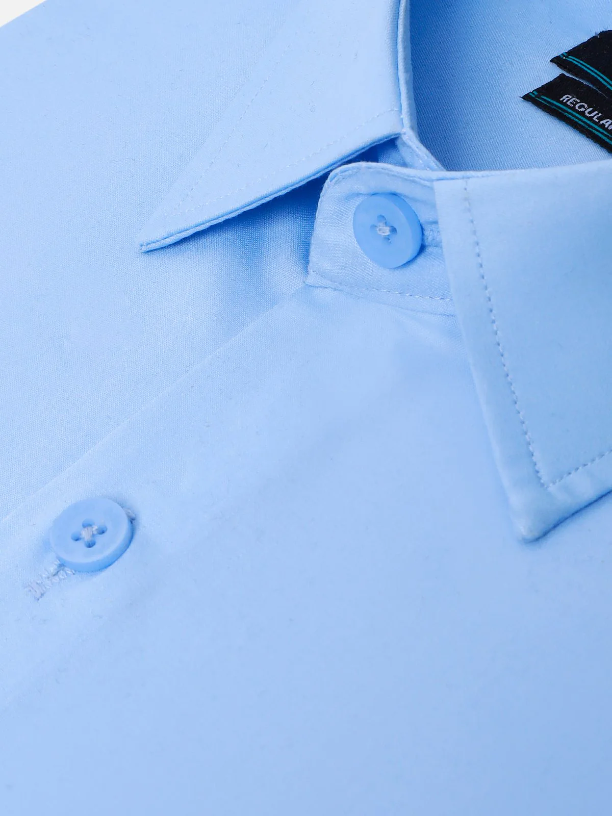 Men's Sky Blue Shirt Plain - EMTSB21-038 - Image 3