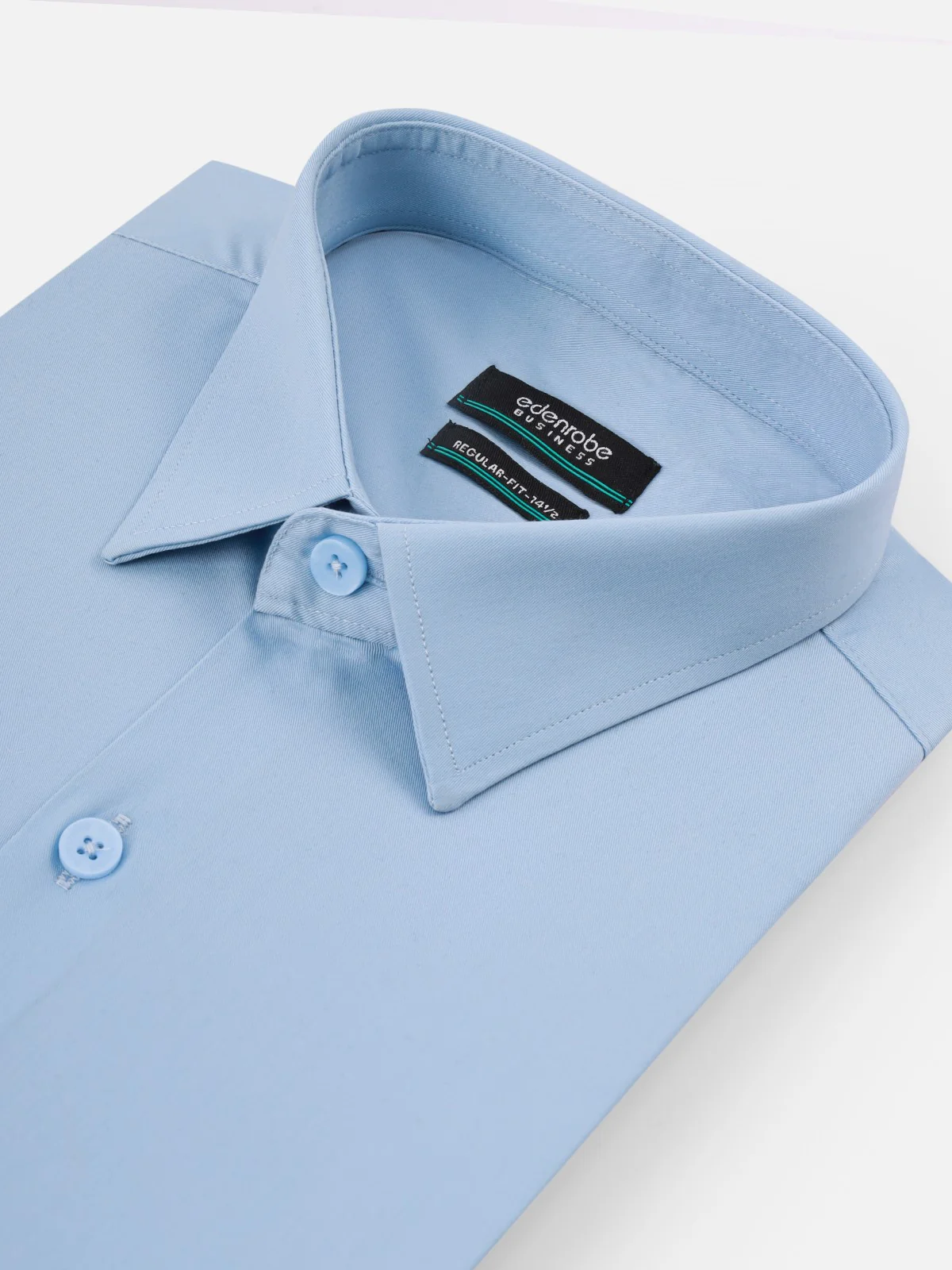 Men's Sky Blue Shirt Plain - EMTSB21-039 - Image 2