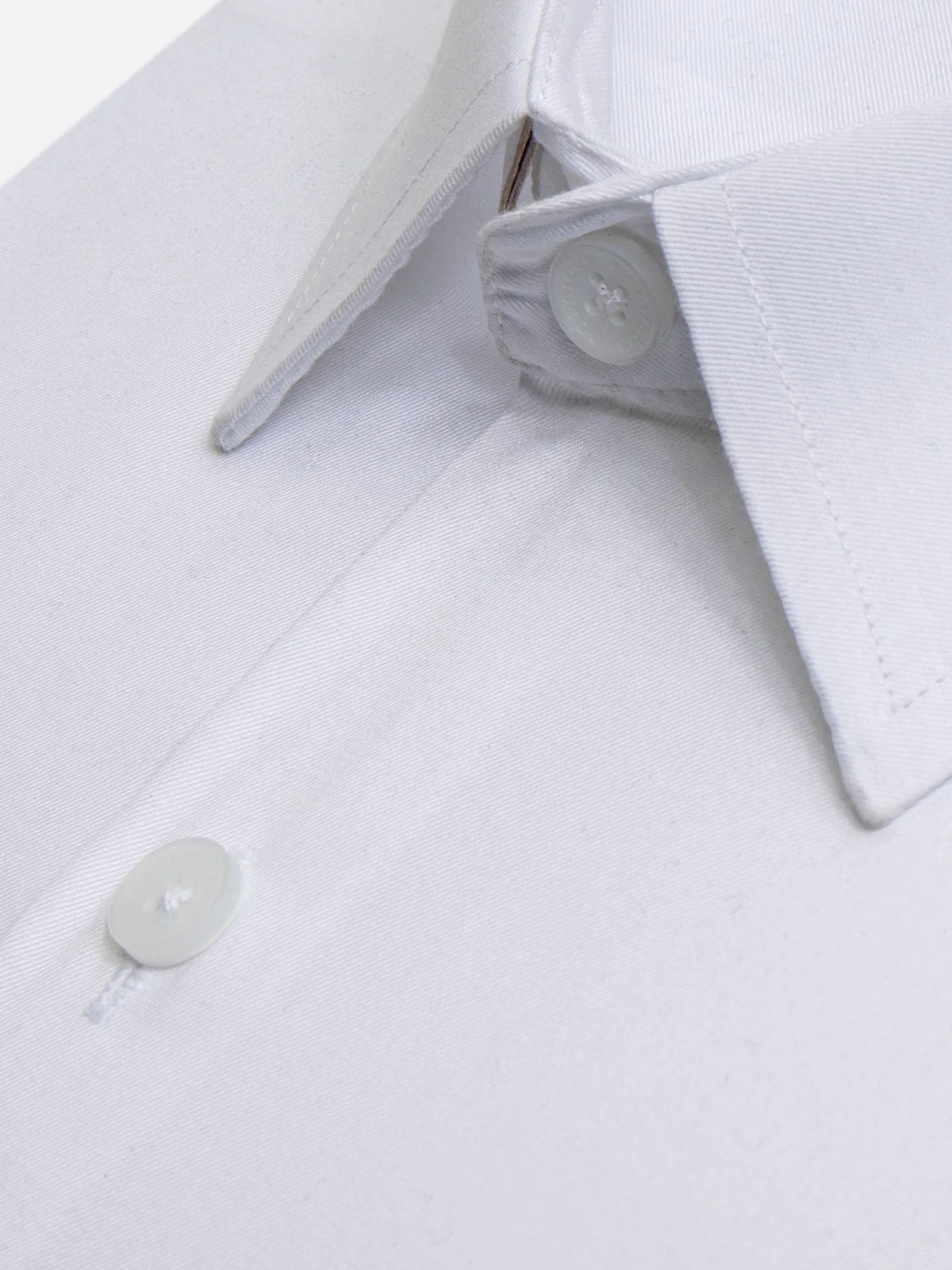 Men's White Shirt Plain - EMTSB21-044 - Image 3