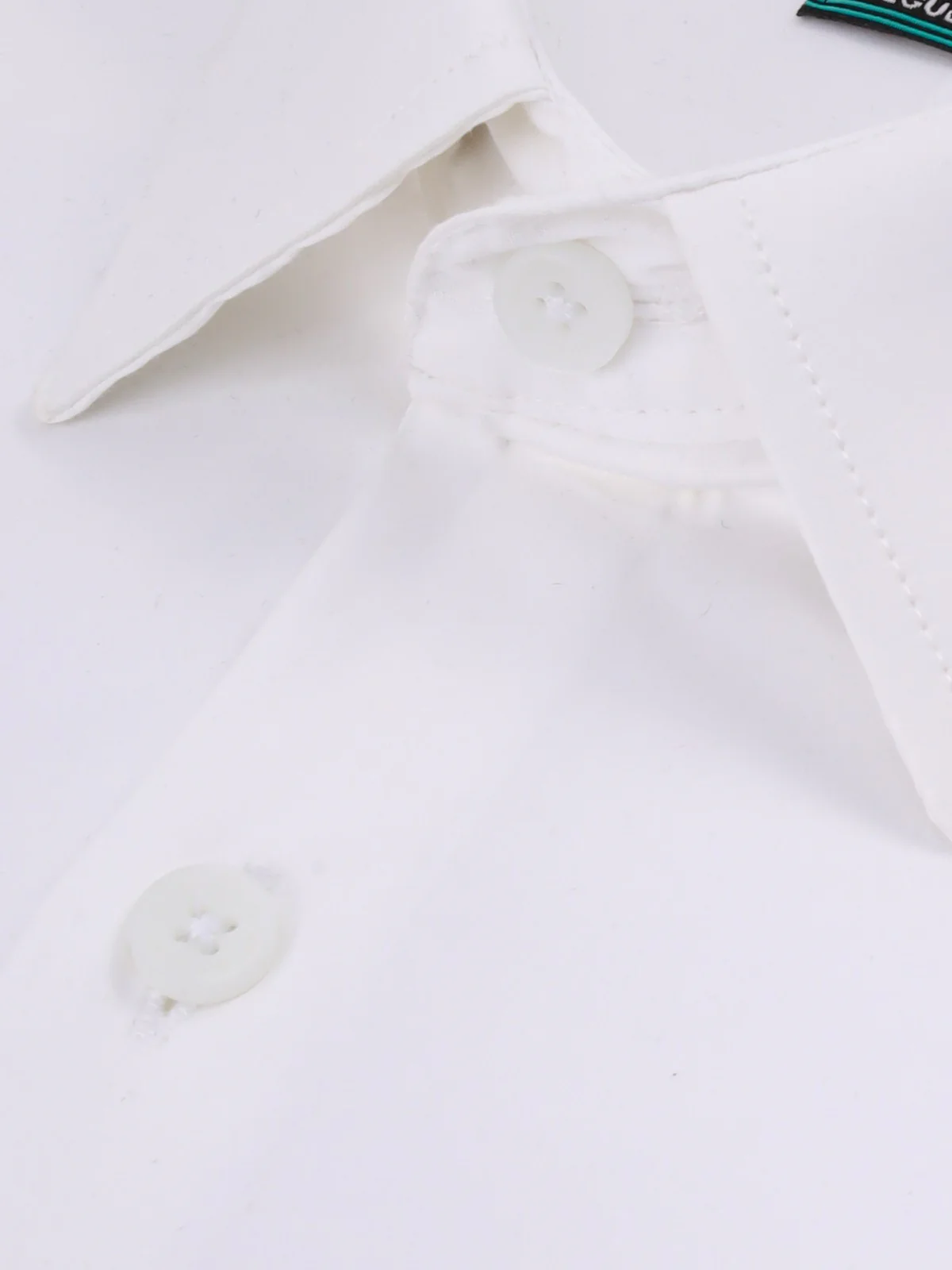 Men's White Shirt Plain - EMTSB21-047 - Image 3
