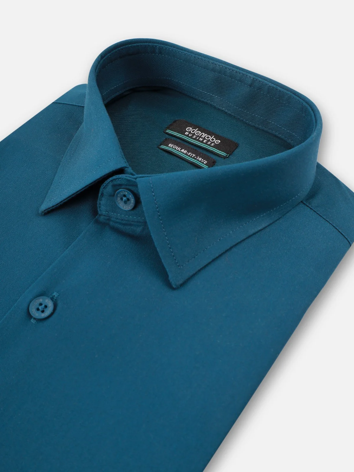 Men's Dark Teal Shirt Plain - EMTSB21-052 - Image 2