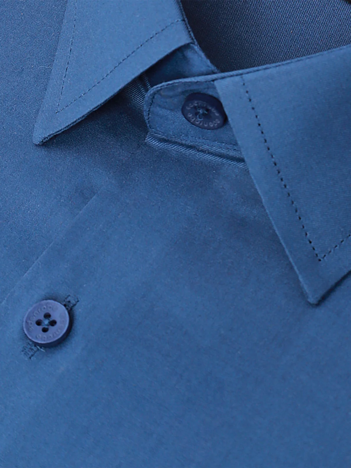Men's Dull Indigo Shirt Plain - EMTSB21-053 - Image 3