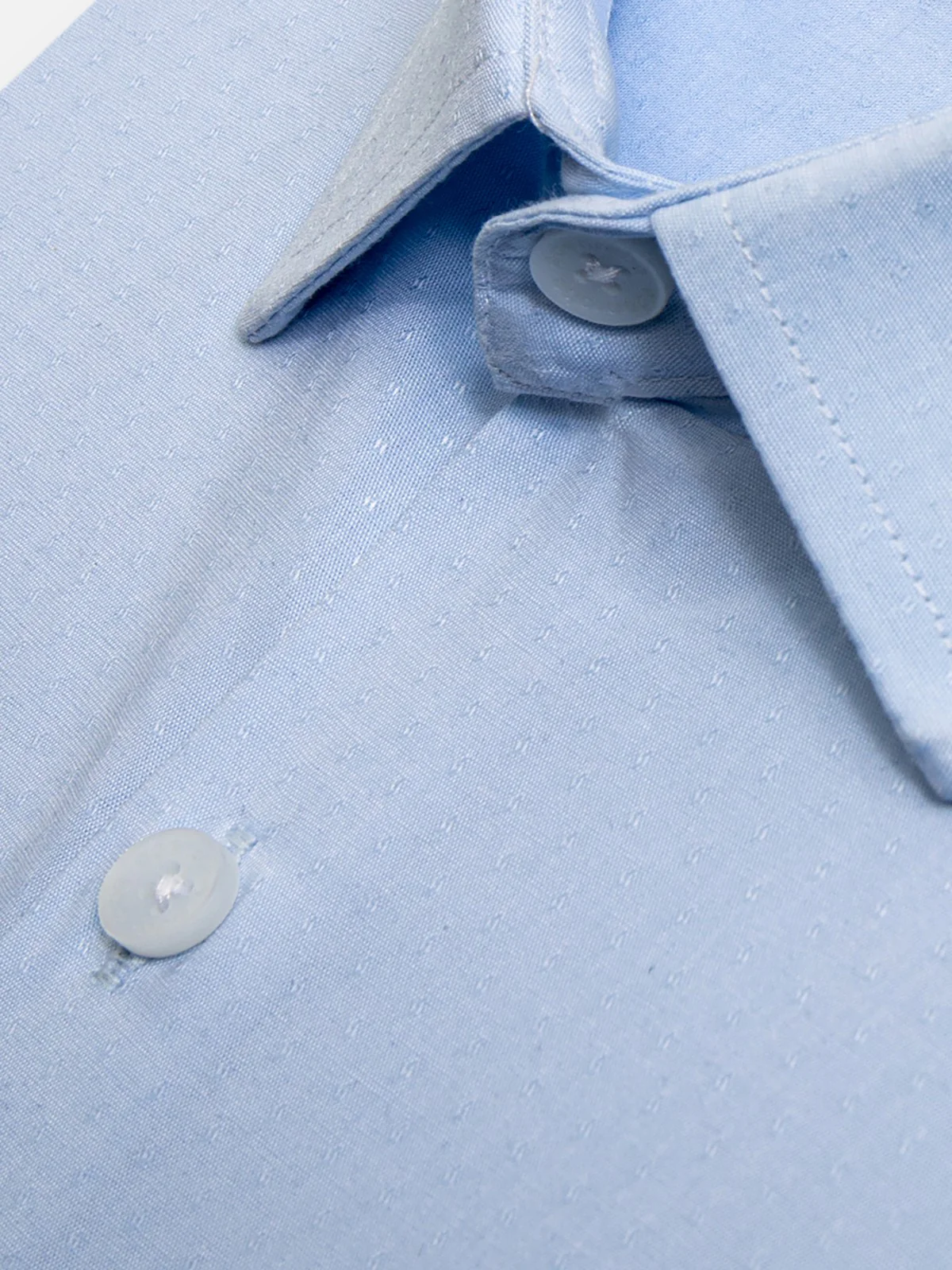 Men's Light Blue Shirt Textured - EMTSB21-065 - Image 3