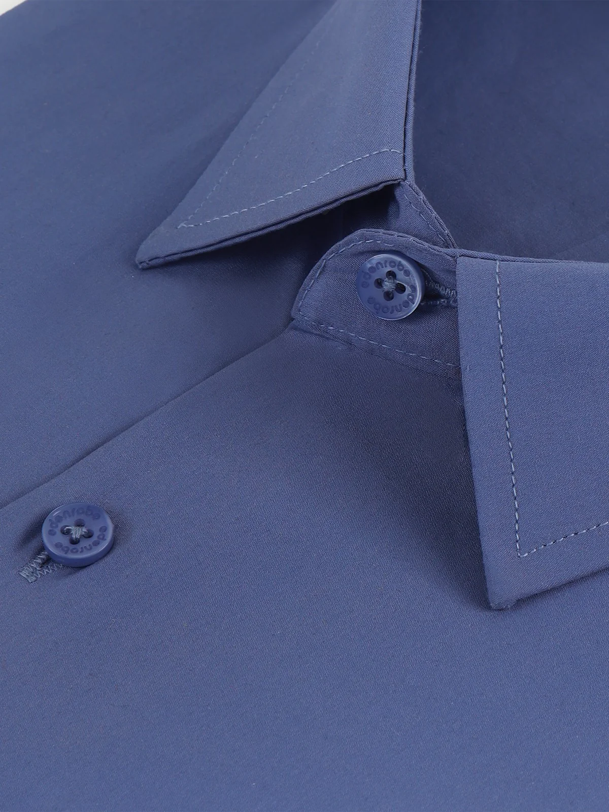Men's Mid Blue Plain Shirt - EMTSB21-069 - Image 3