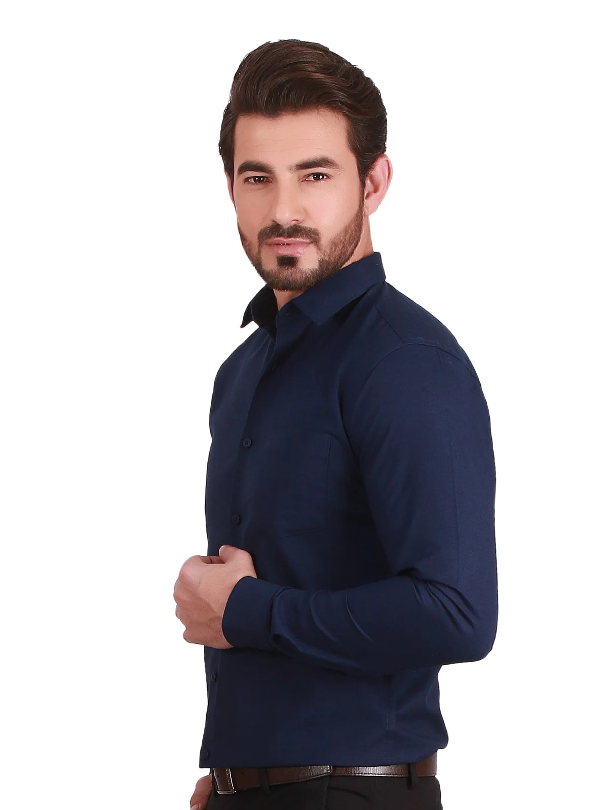 Men's Navy Blue Shirt - EMTSI20-50172 - Image 2