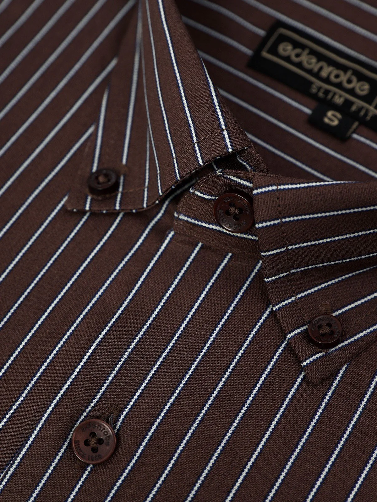 Men's Brown Shirt - EMTSI21-50199 - Image 3