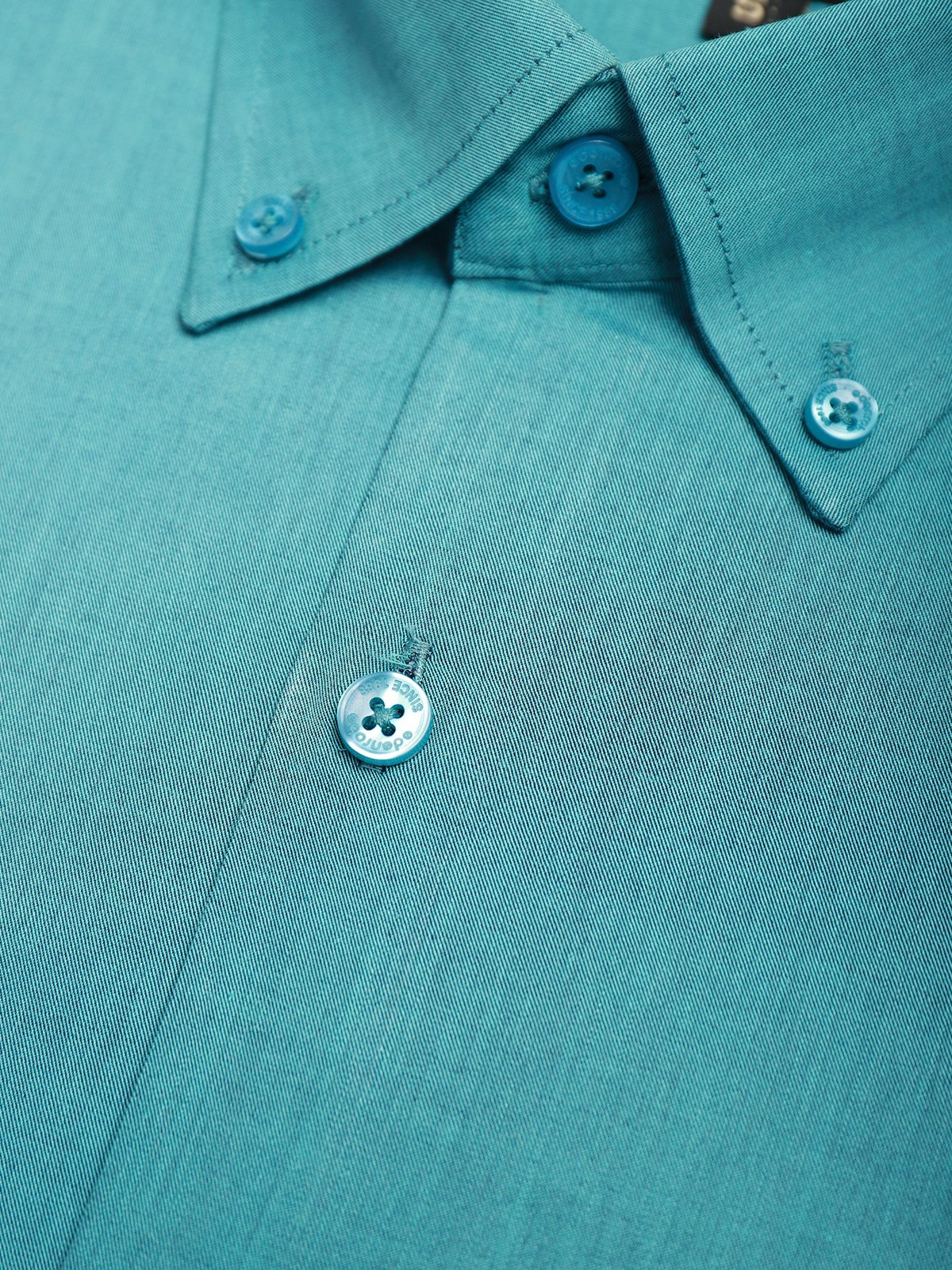 Men's Teal Shirt Plain - EMTSI21-50219 - Image 3