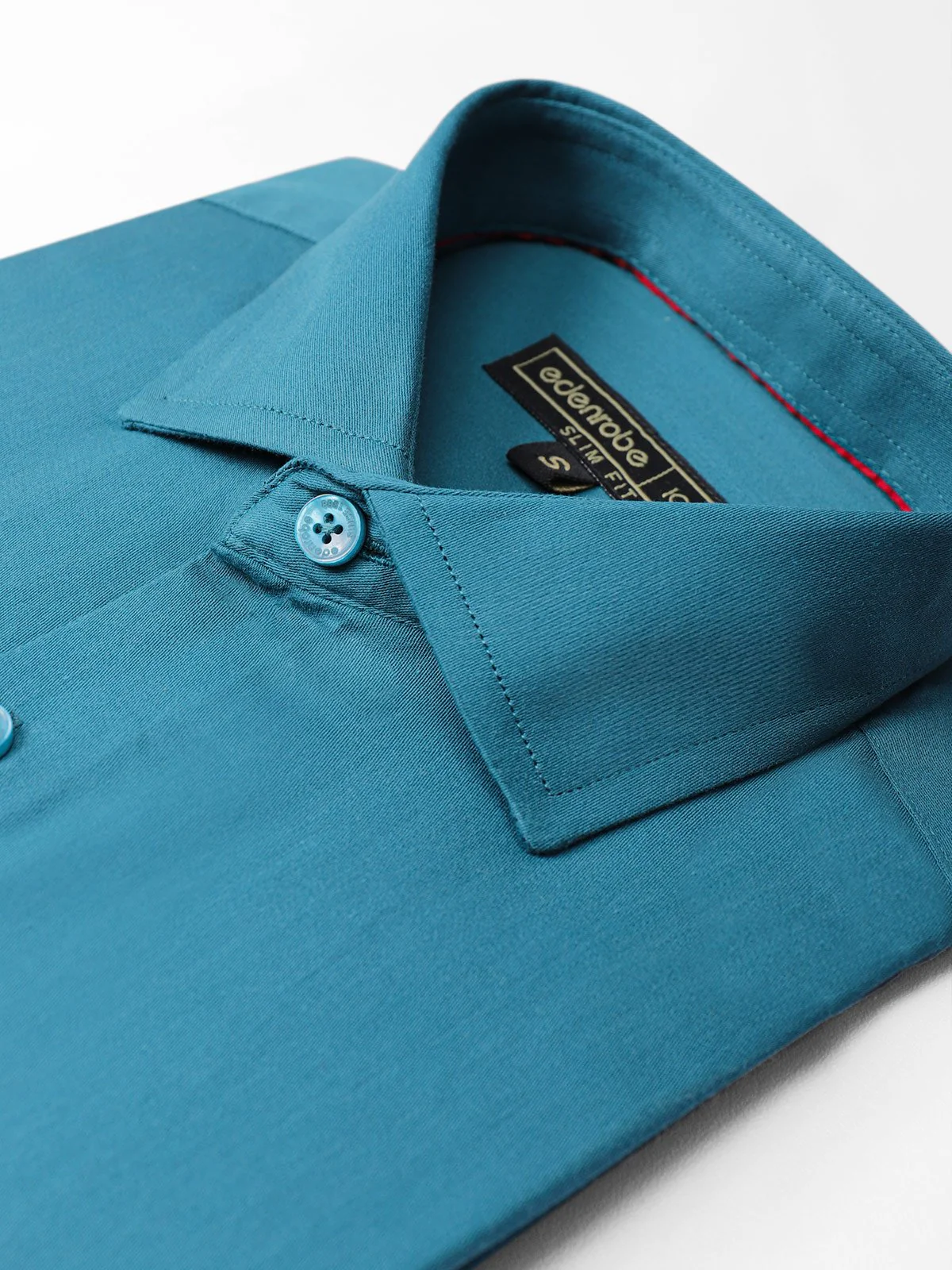 Men's Plain Teal Shirt - EMTSI21-50220 - Image 2