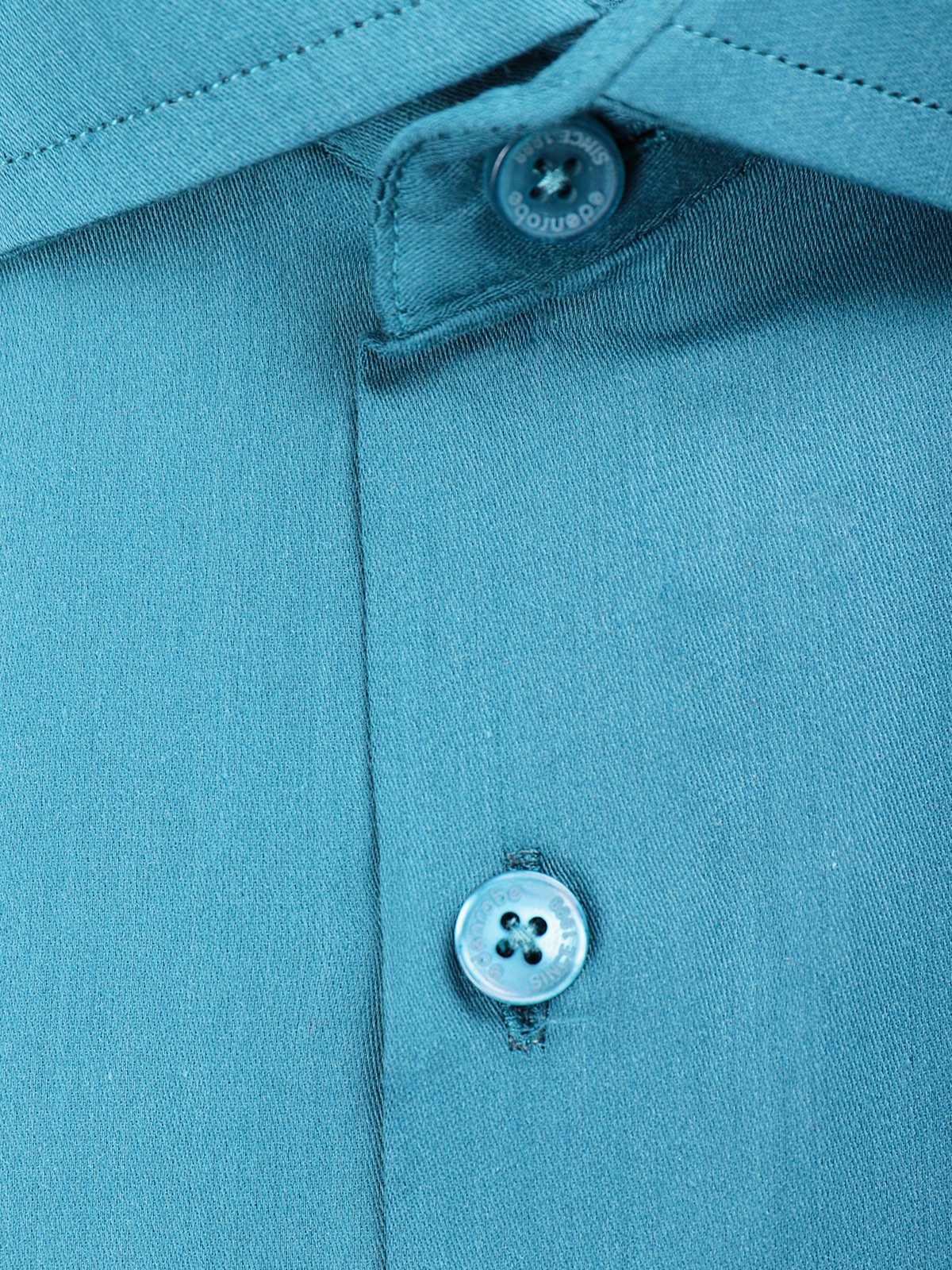 Men's Plain Teal Shirt - EMTSI21-50220 - Image 3