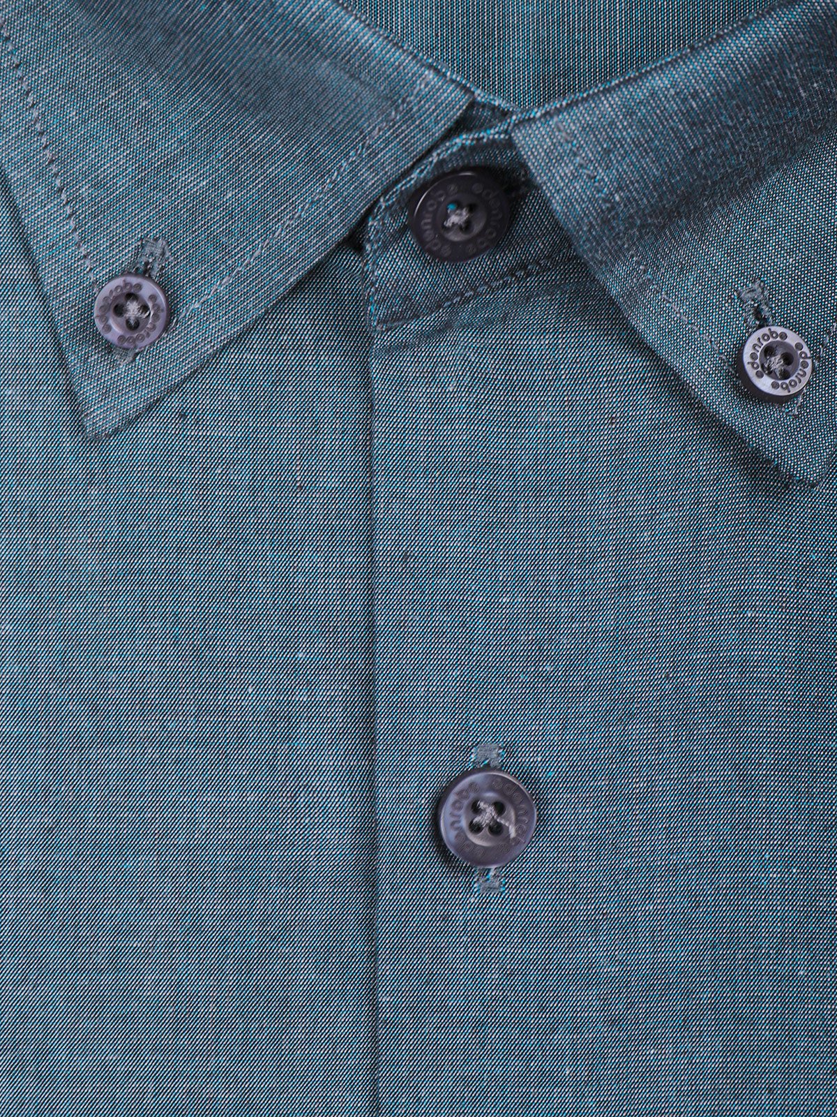 Men's Indigo Textured Shirt - EMTSI21-50225 - Image 3
