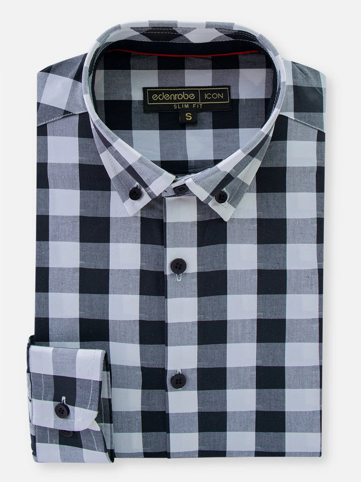 Men's Black & White Shirt - EMTSI21-50226