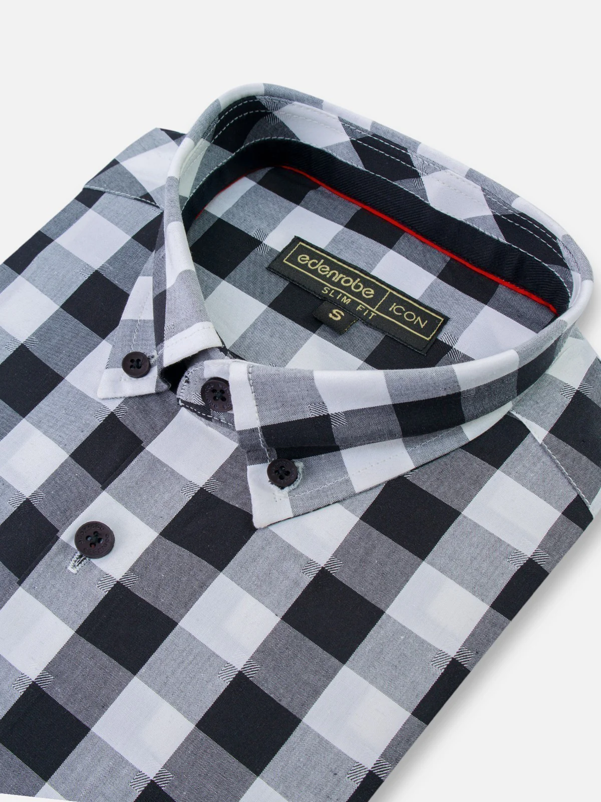 Men's Black & White Shirt - EMTSI21-50226 - Image 2