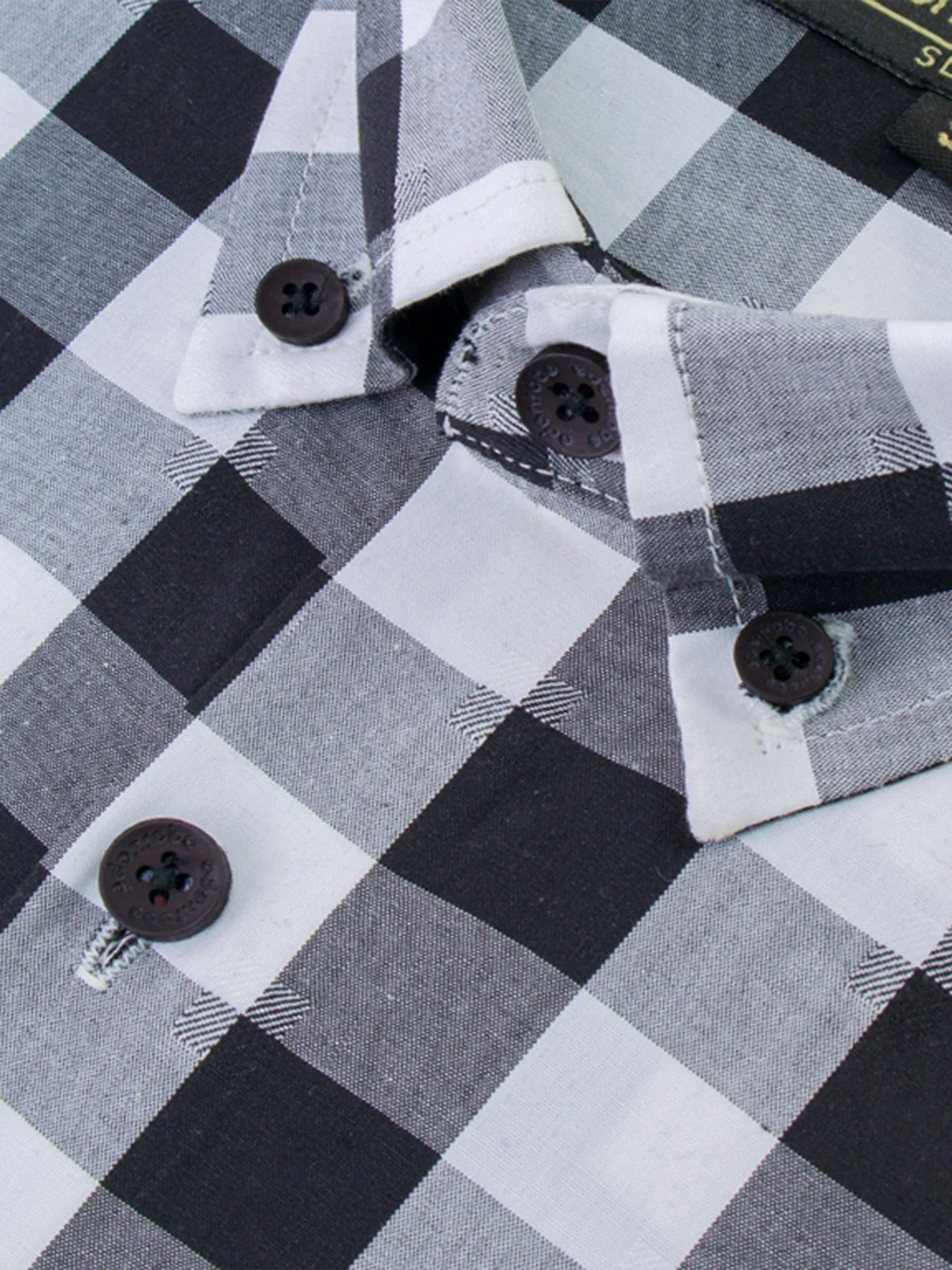 Men's Black & White Shirt - EMTSI21-50226 - Image 3