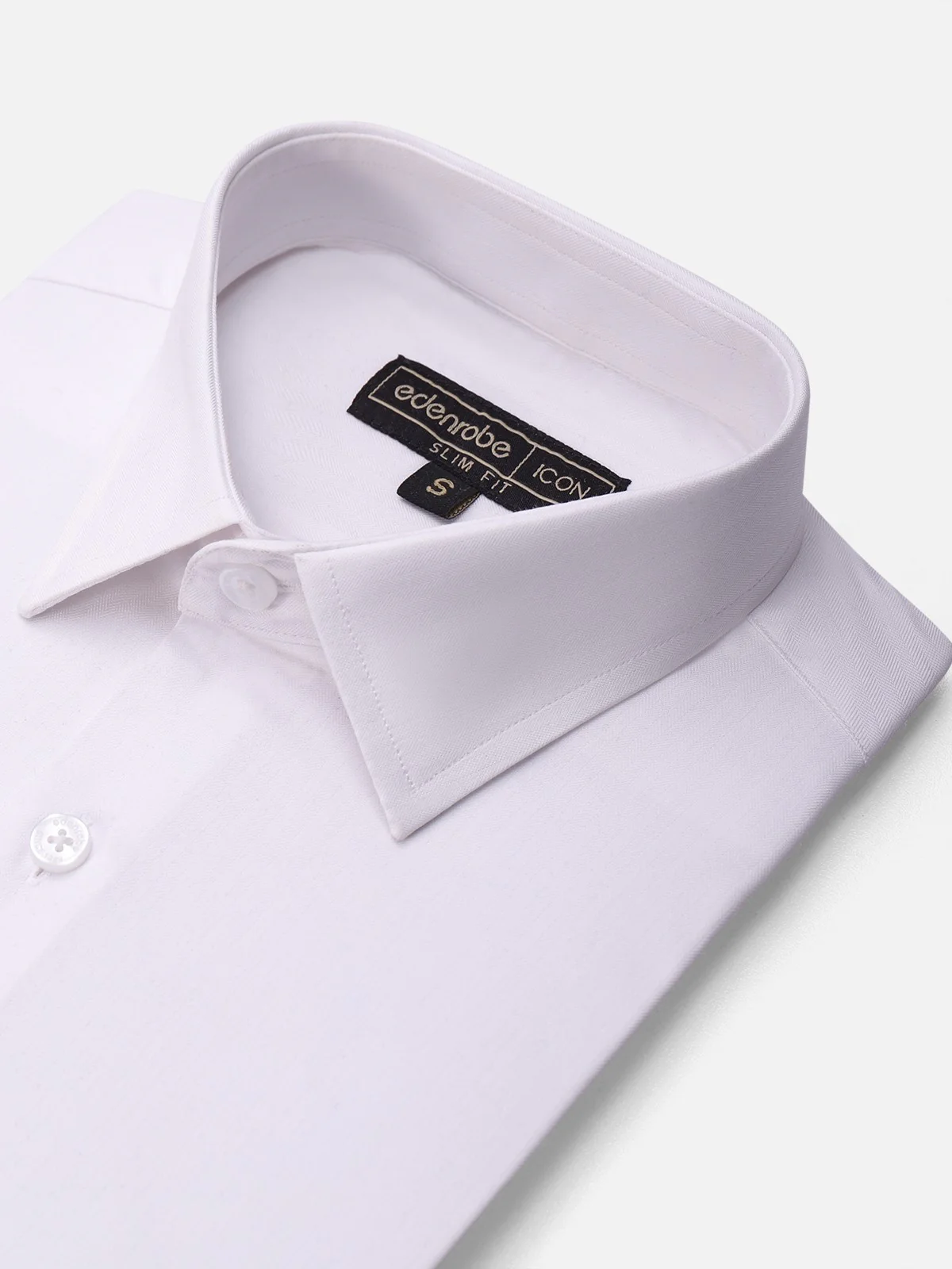 Men's White Shirt Plain - EMTSI21-50231 - Image 2