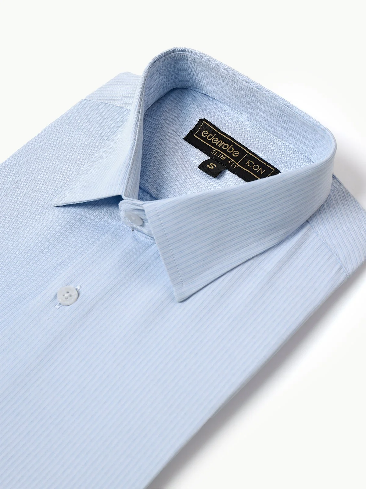 Men's Light Blue Striped Shirt - EMTSI22-50241 - Image 3