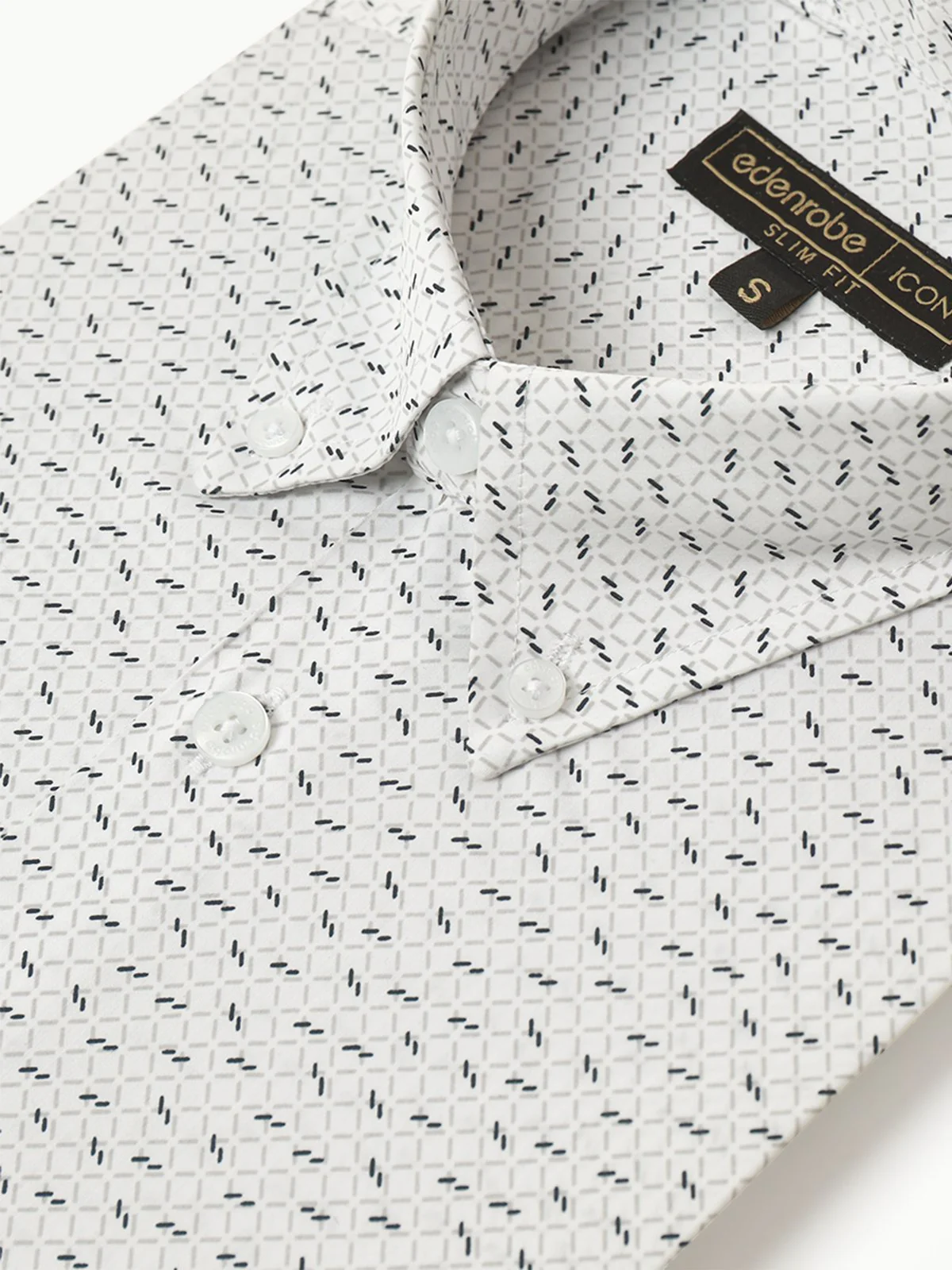 Men's Grey & White Shirt - EMTSI22-50244 - Image 2