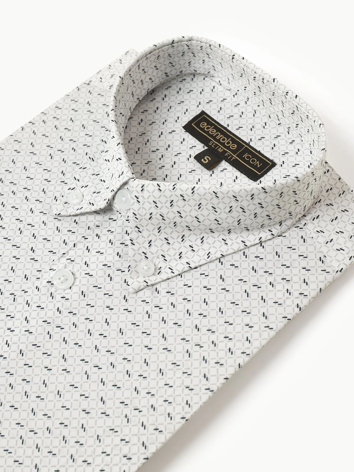 Men's Grey & White Shirt - EMTSI22-50244 - Image 3