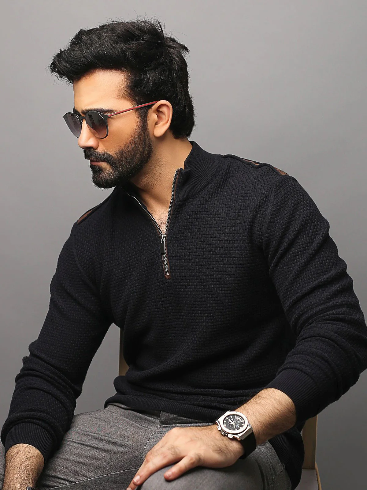 Men's Deep Blue SweatShirt - EMTSS18-003 - Image 3