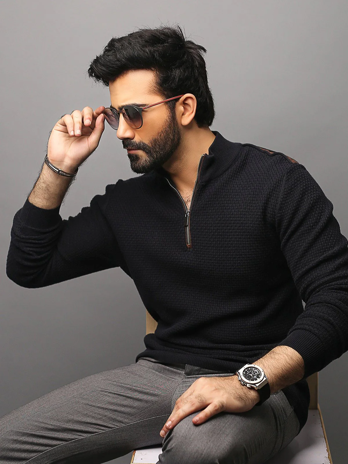 Men's Deep Blue SweatShirt - EMTSS18-003 - Image 4