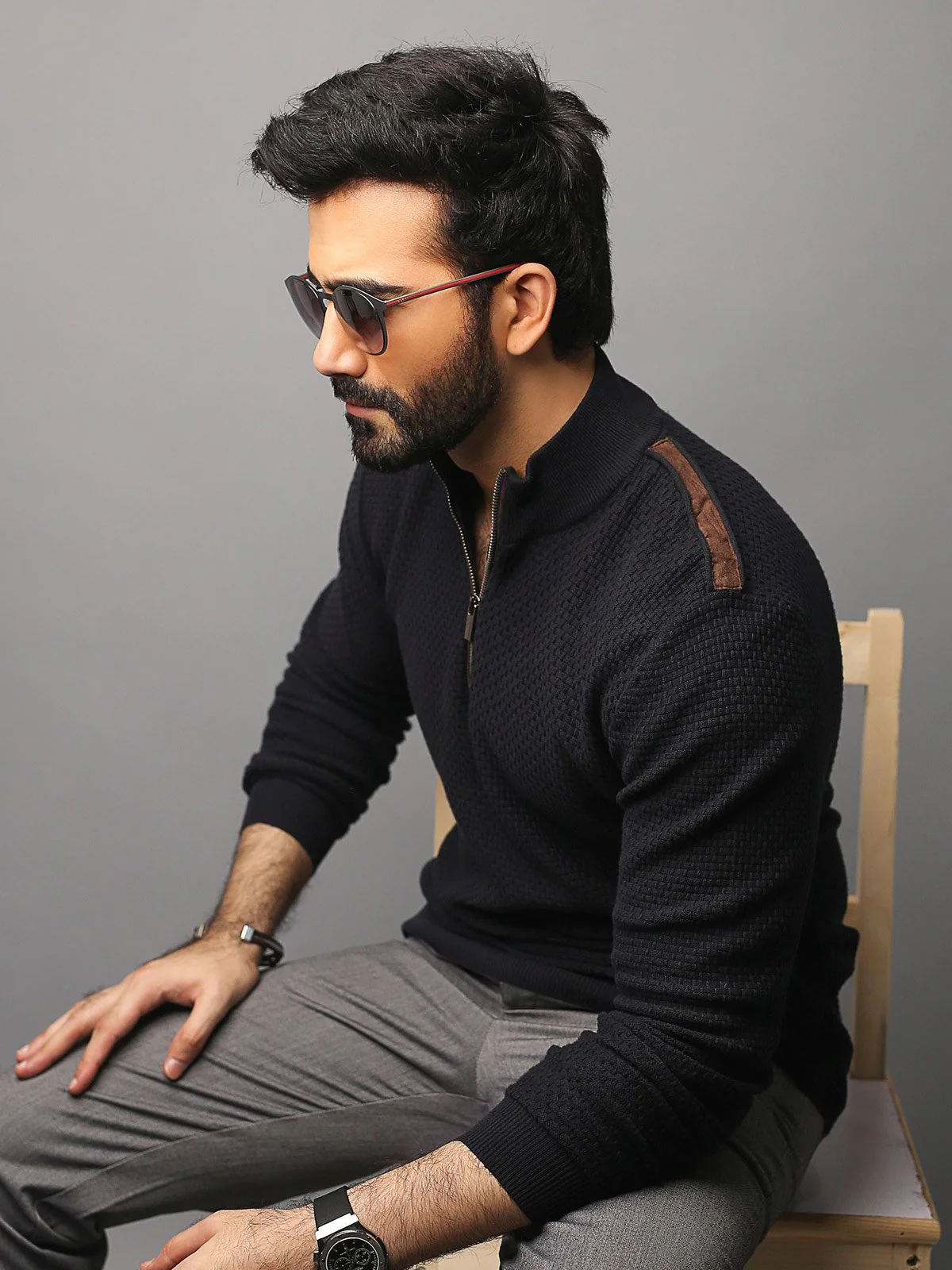 Men's Deep Blue SweatShirt - EMTSS18-003 - Image 5