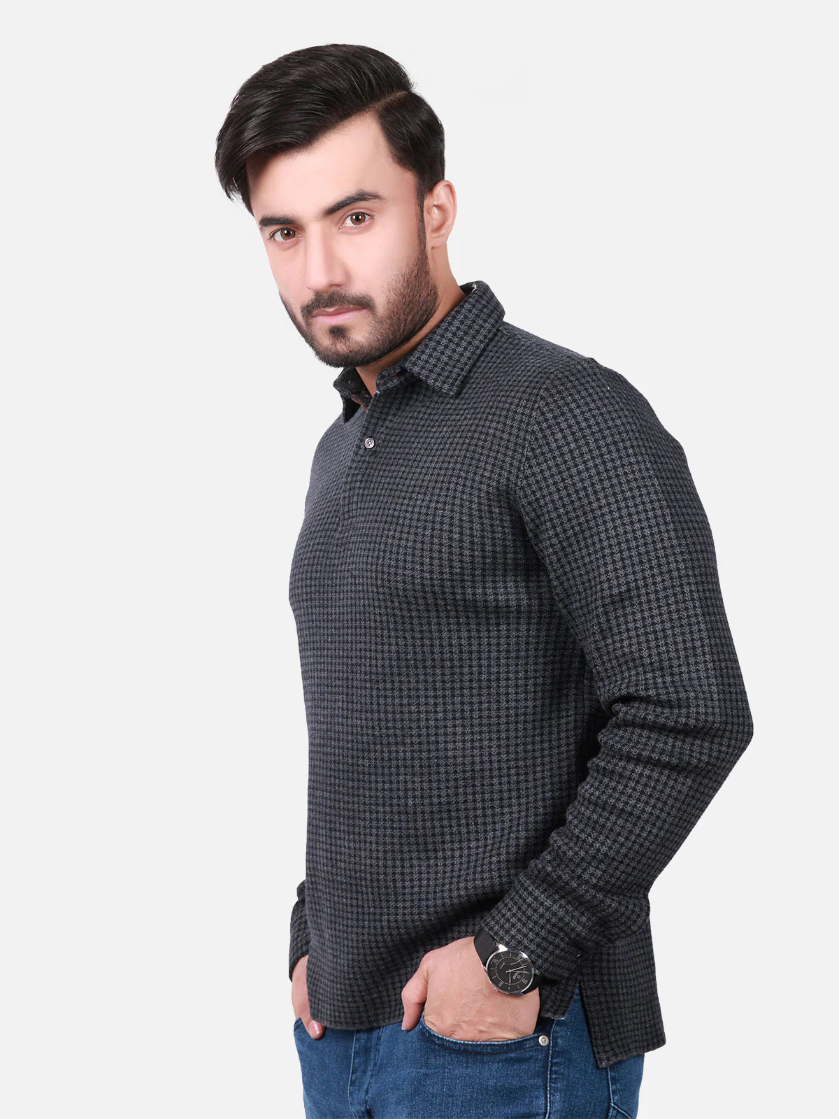 Men's Charcoal Grey SweatShirt - EMTSS18-004 - Image 2