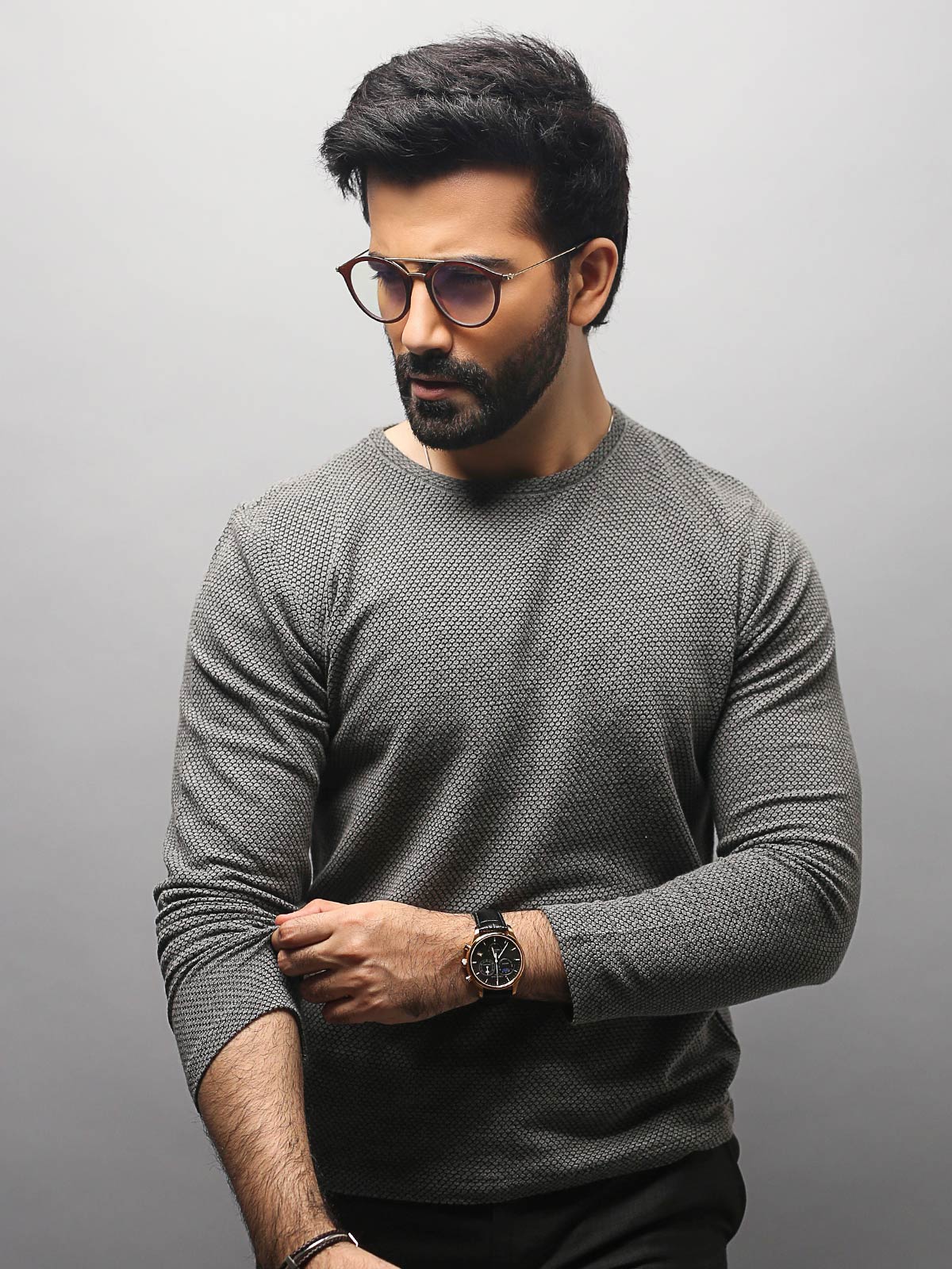 Men's Grey SweatShirt - EMTSS18-006 - Image 3