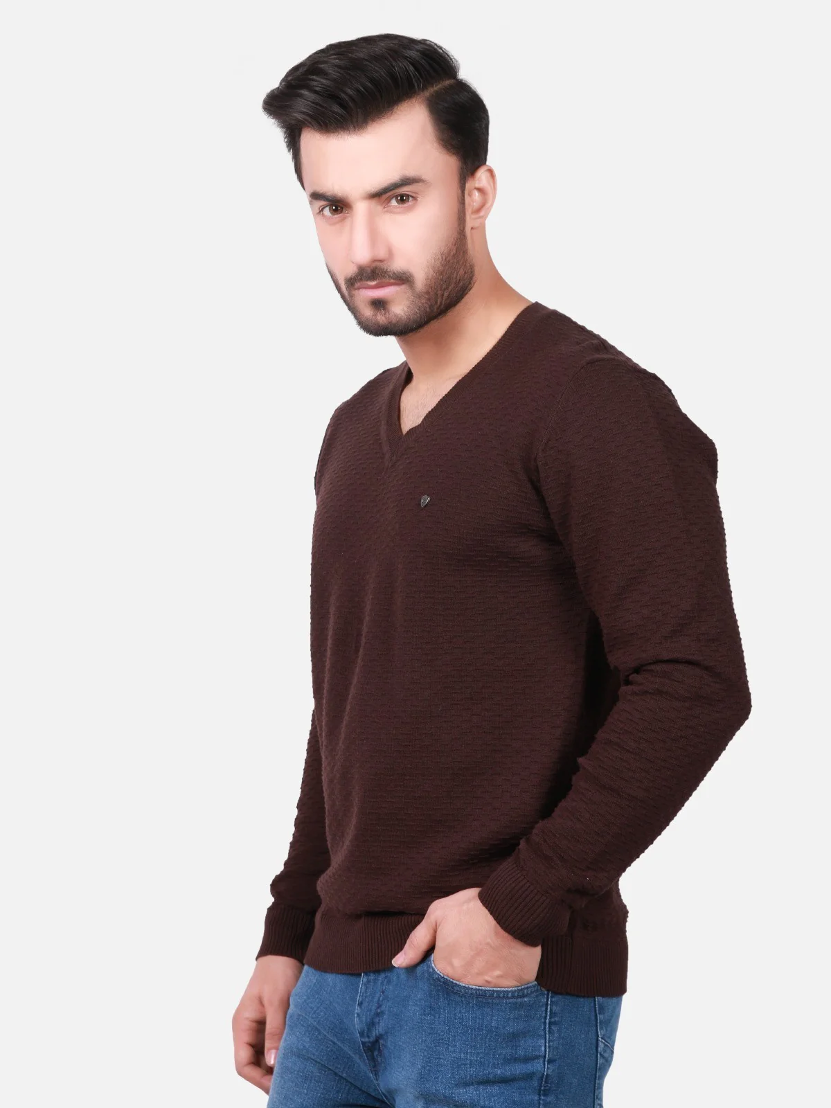 Men's Brown SweatShirt - EMTSS18-007 - Image 2