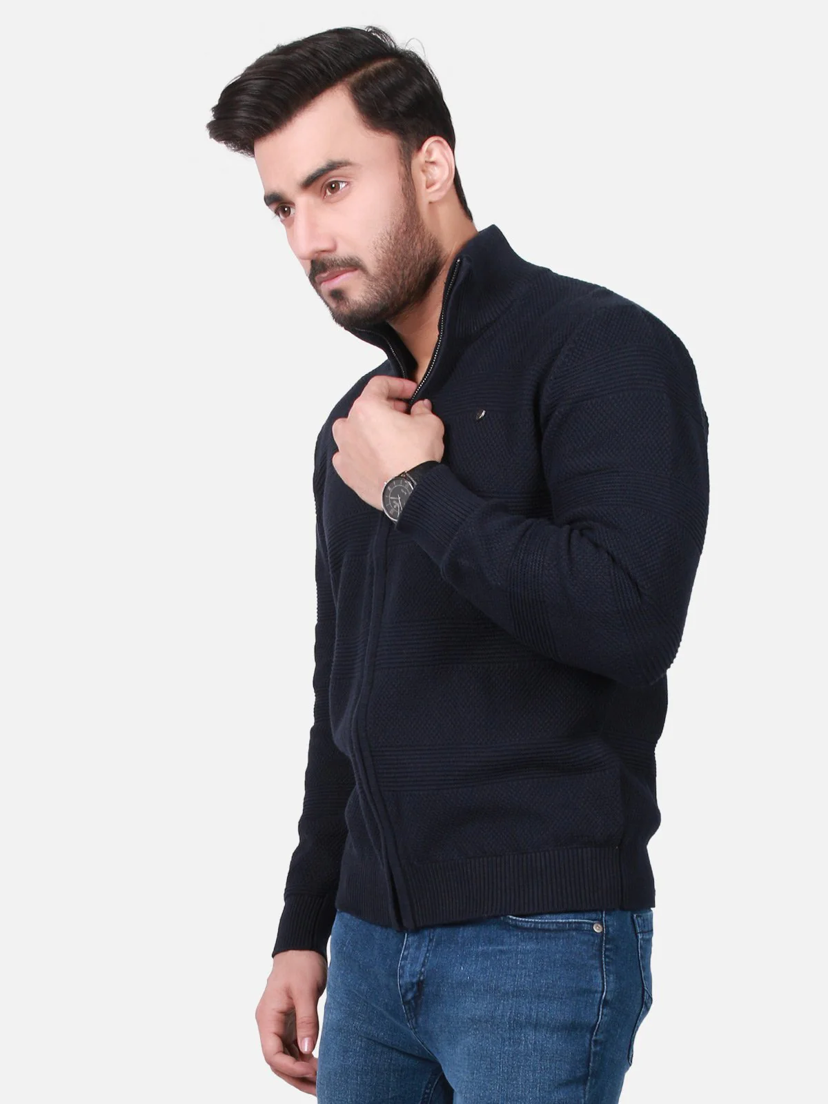 Men's Navy Blue SweatShirt - EMTSS18-012 - Image 2