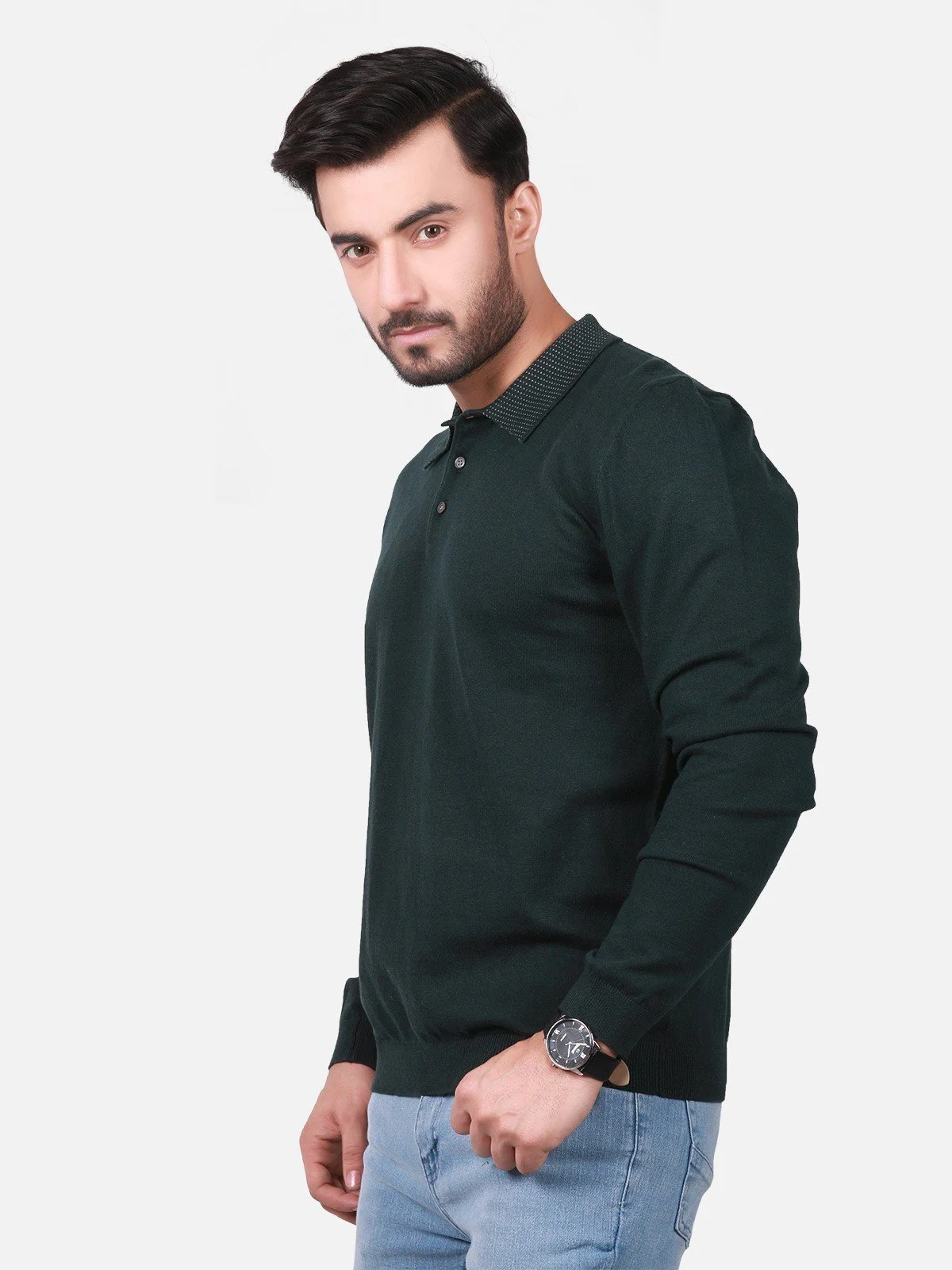 Men's Green SweatShirt - EMTSS18-014 - Image 2