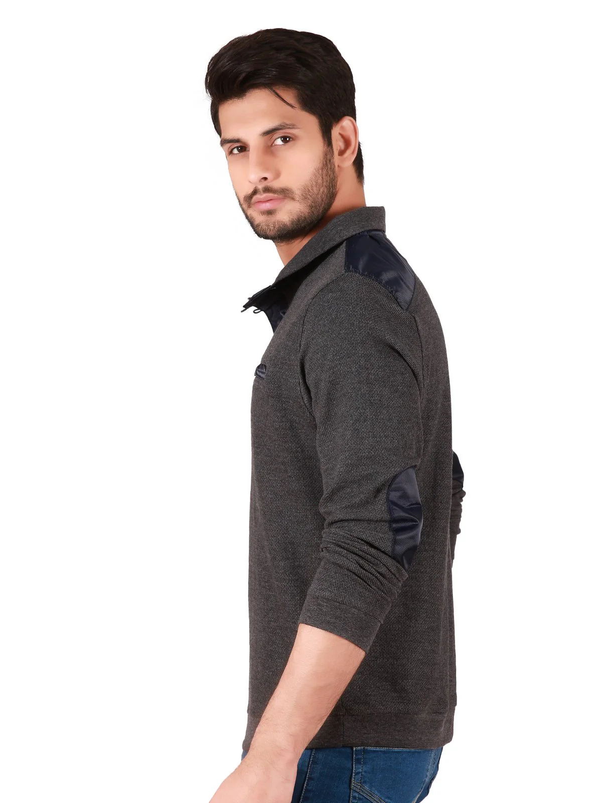 Men's Dark Grey SweatShirt - EMTSS19-032 - Image 2