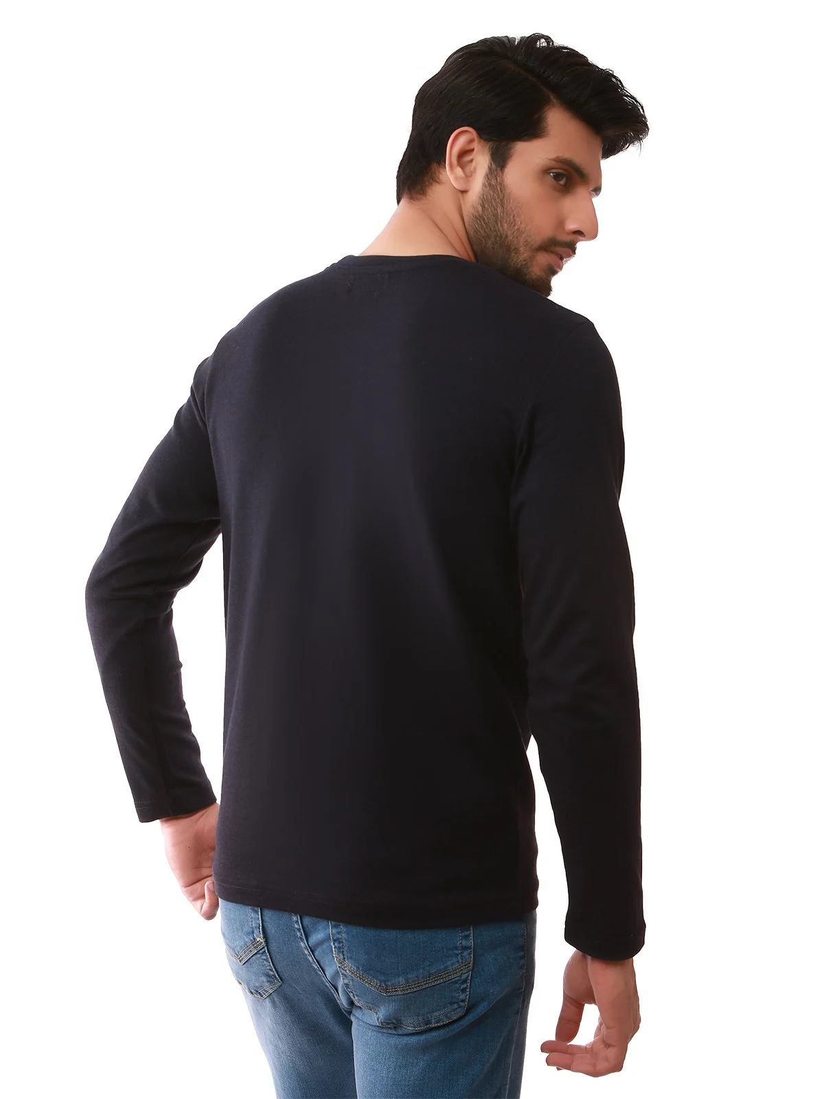 Men's Dark Navy SweatShirt - EMTSS19-034 - Image 3