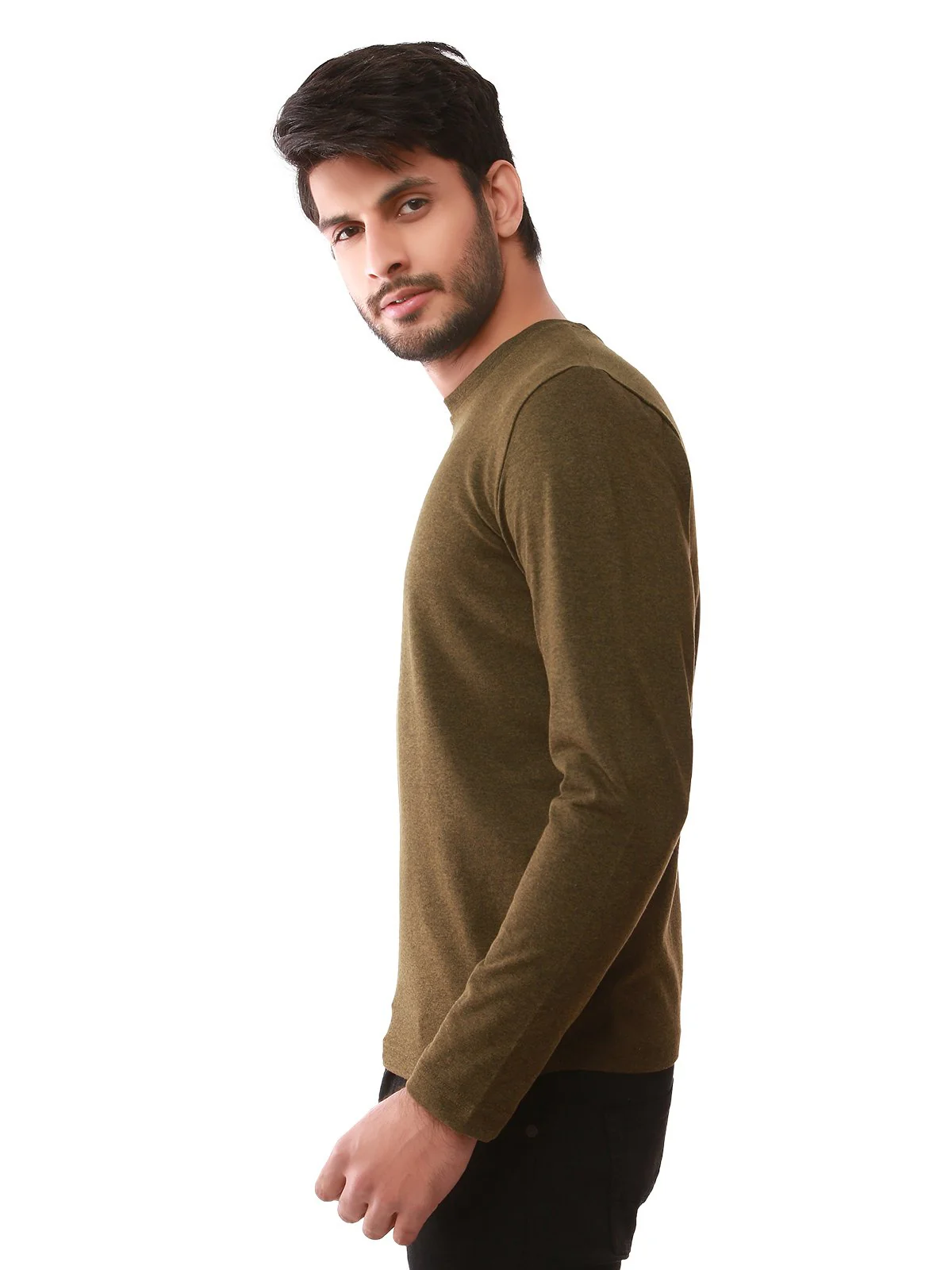 Men's Dark Green SweatShirt - EMTSS19-036 - Image 2
