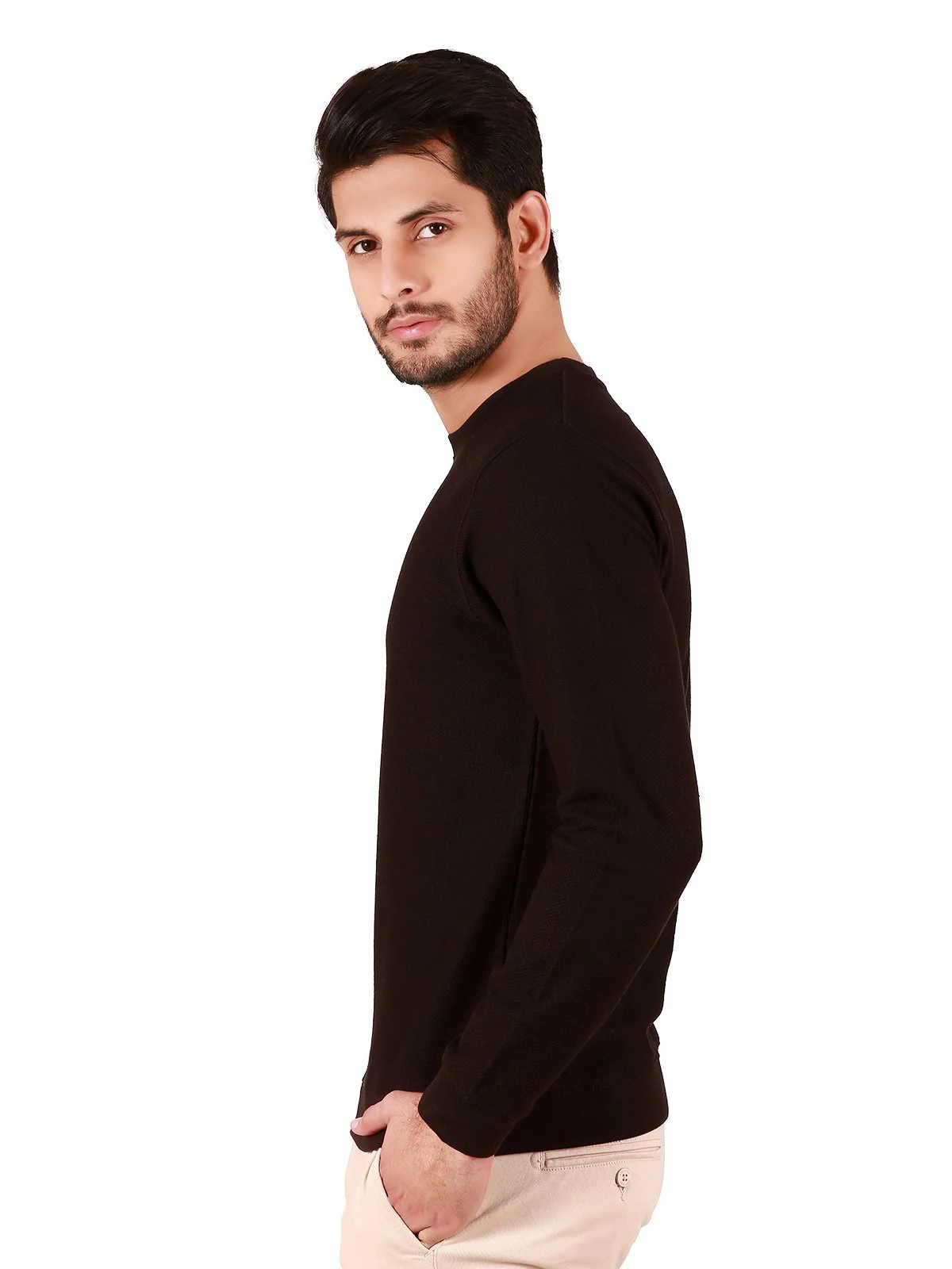 Men's Black SweatShirt - EMTSS19-038 - Image 2