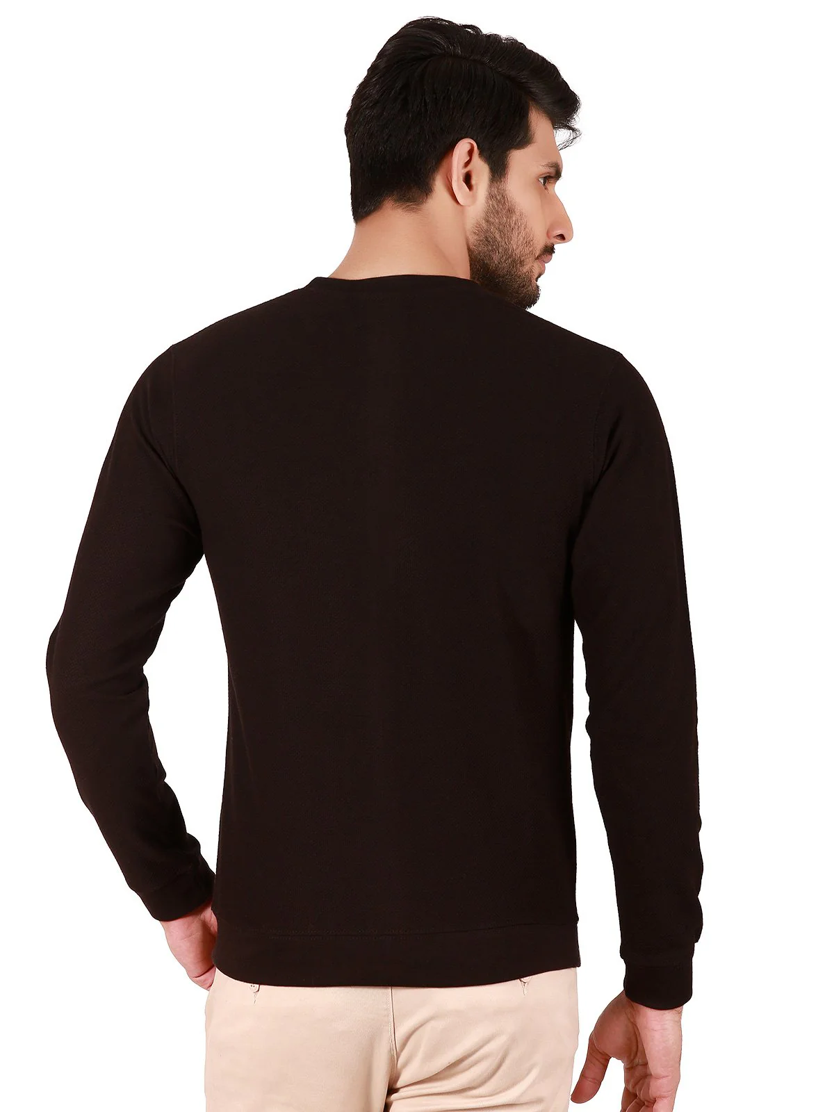 Men's Black SweatShirt - EMTSS19-038 - Image 3