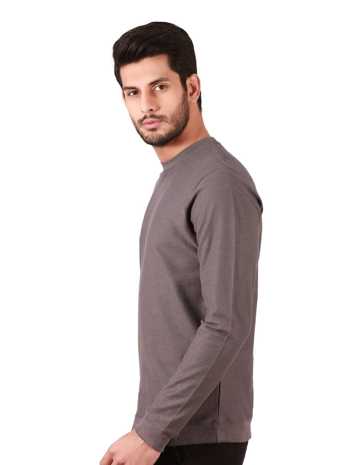Men's Mid Grey SweatShirt - EMTSS19-039 - Image 2