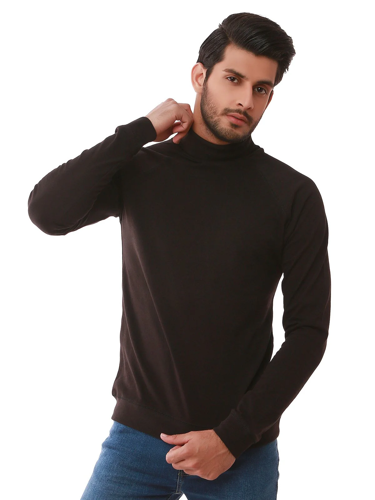 Men's Black SweatShirt - EMTSS19-048 - Image 3