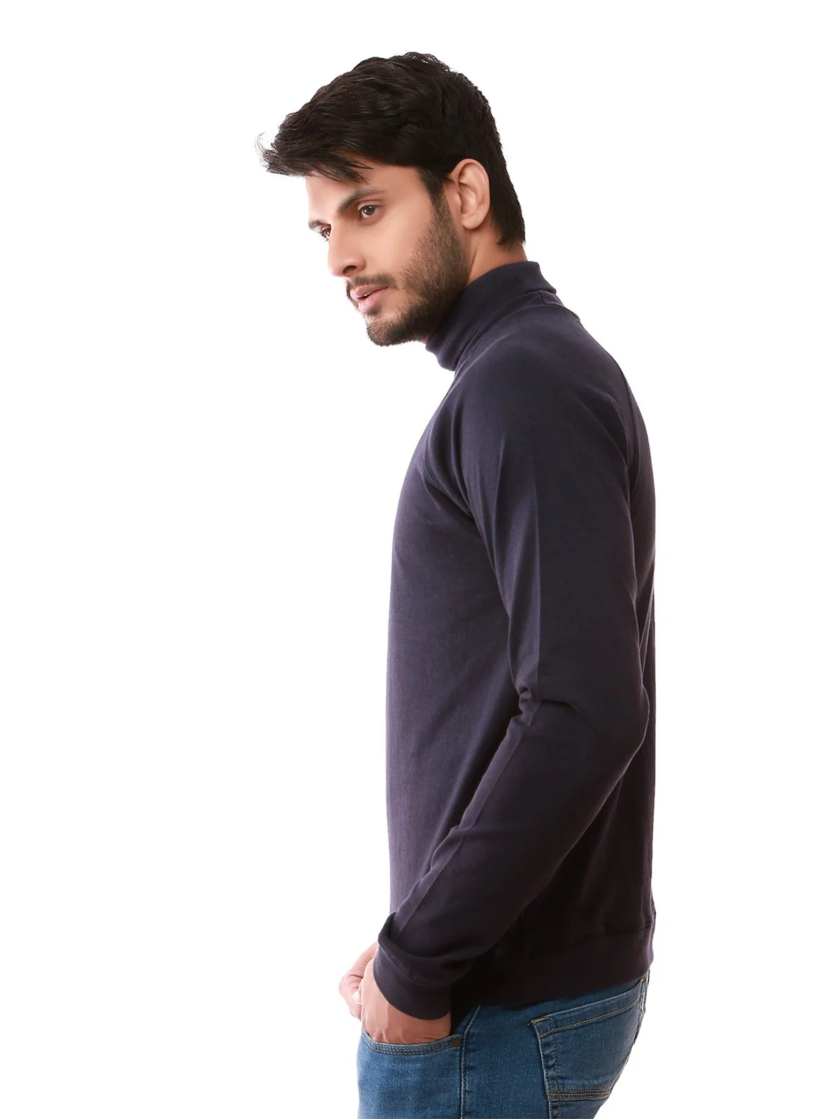 Men's Navy Blue SweatShirt - EMTSS19-049 - Image 2