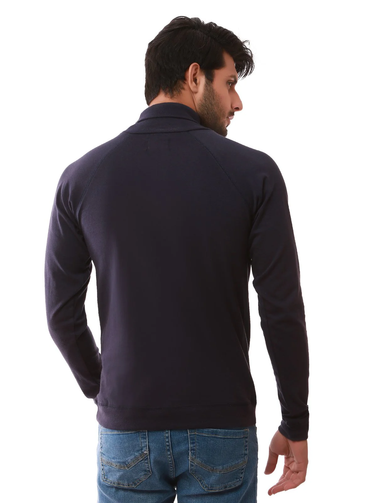 Men's Navy Blue SweatShirt - EMTSS19-049 - Image 3